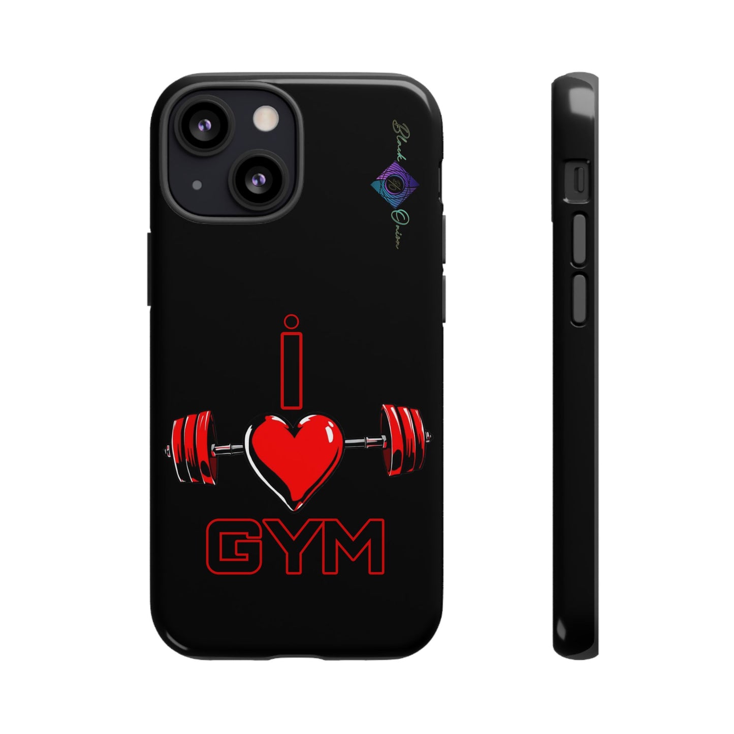 BlackOnion Brand New Phone Case - with Motivational Workout Motif’I Love Gym ‘💪🔥🫵
