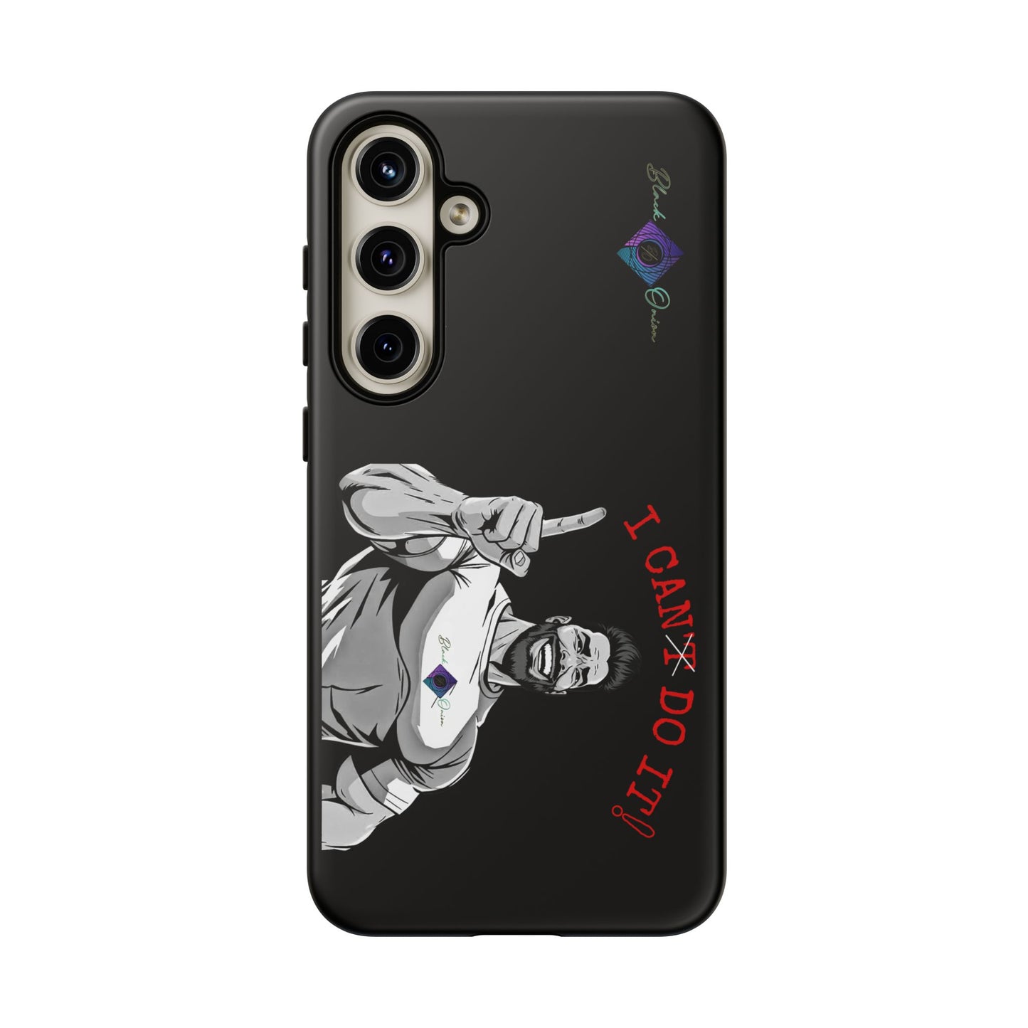 BlackOnion Brand New Phone Case - with Motivational Workout Motif’I Can Do It ‘💪🔥🫵