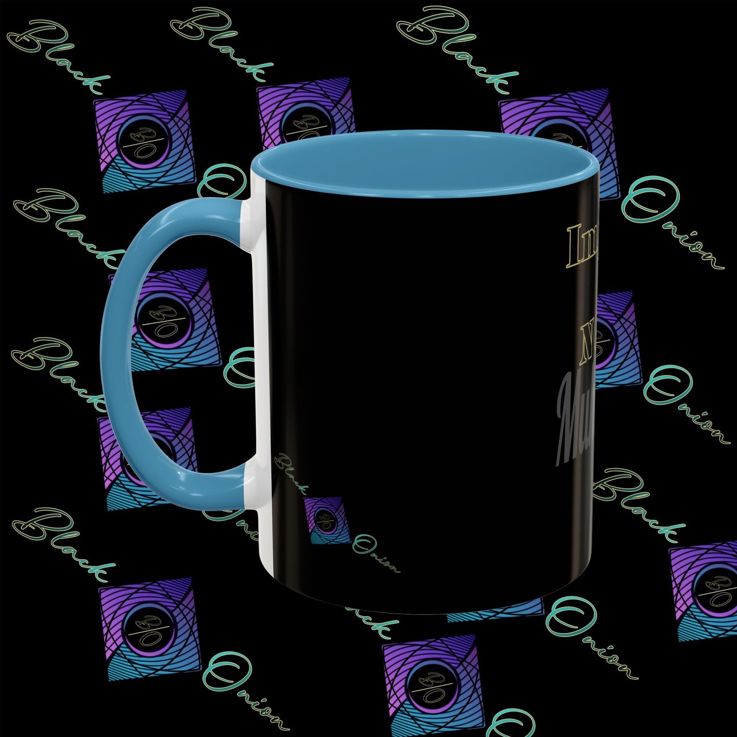 BlackOnion Coffee Mug 2 with Workout Motif ‘Impossible is NothingV2’🫵🔥💪