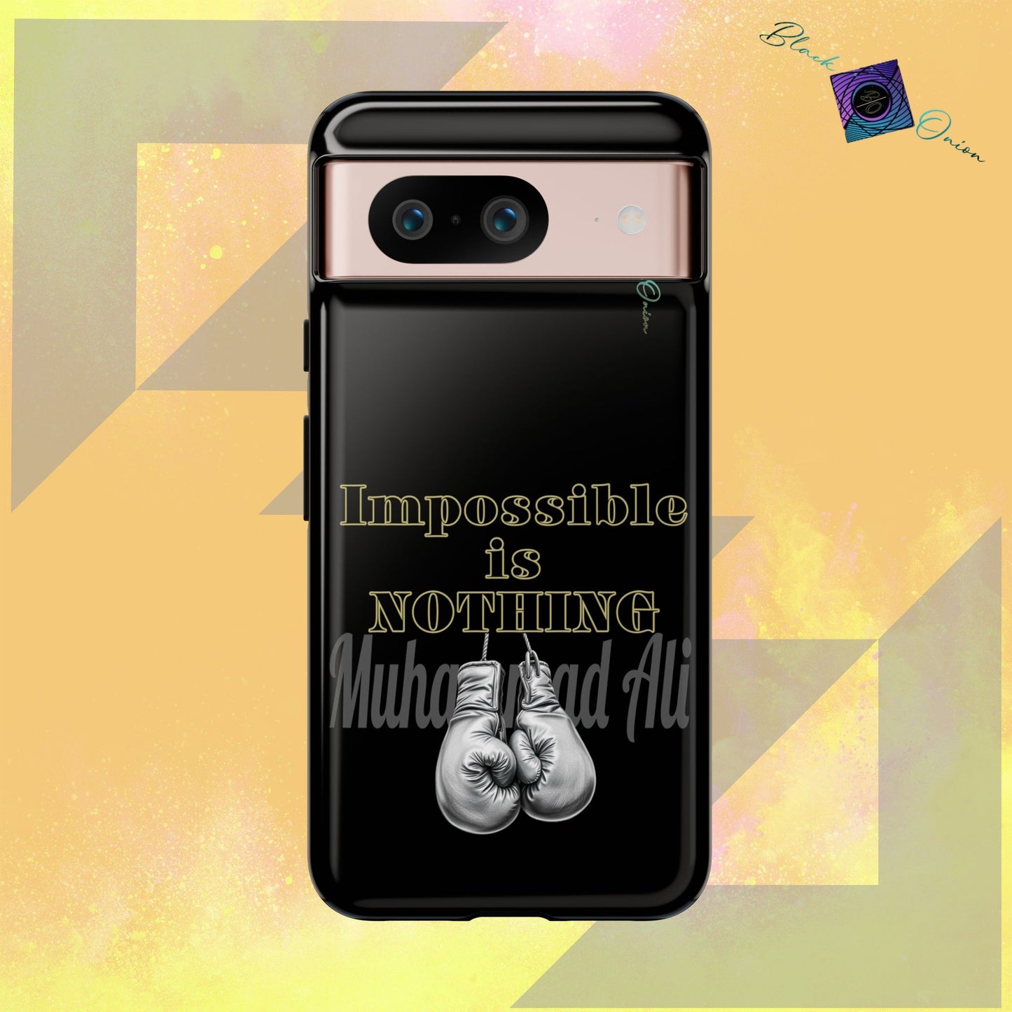 BlackOnion Brand New Phone Case - with Motivational Workout Motif ’Impossible ‘💪🔥🫵