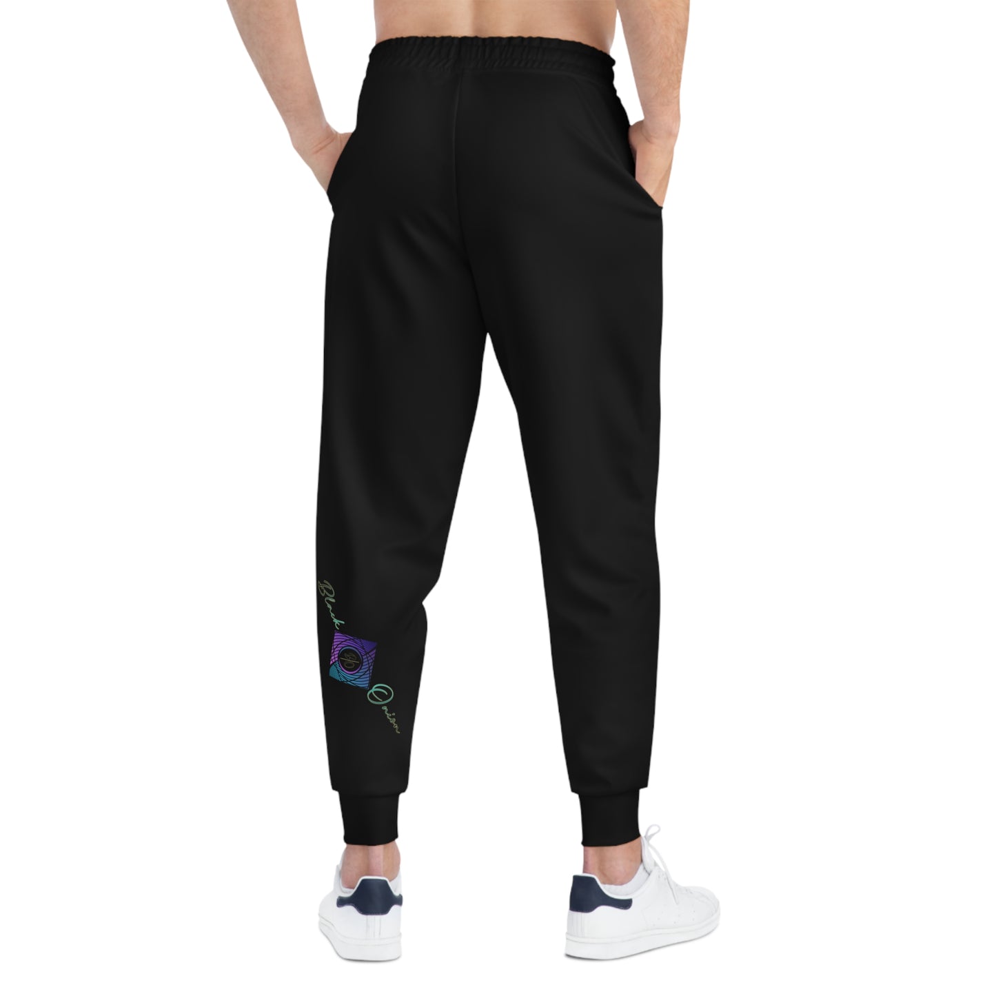 BlackOnion Trendy Athletic Joggers with Workout Motif 🔥💪🫵