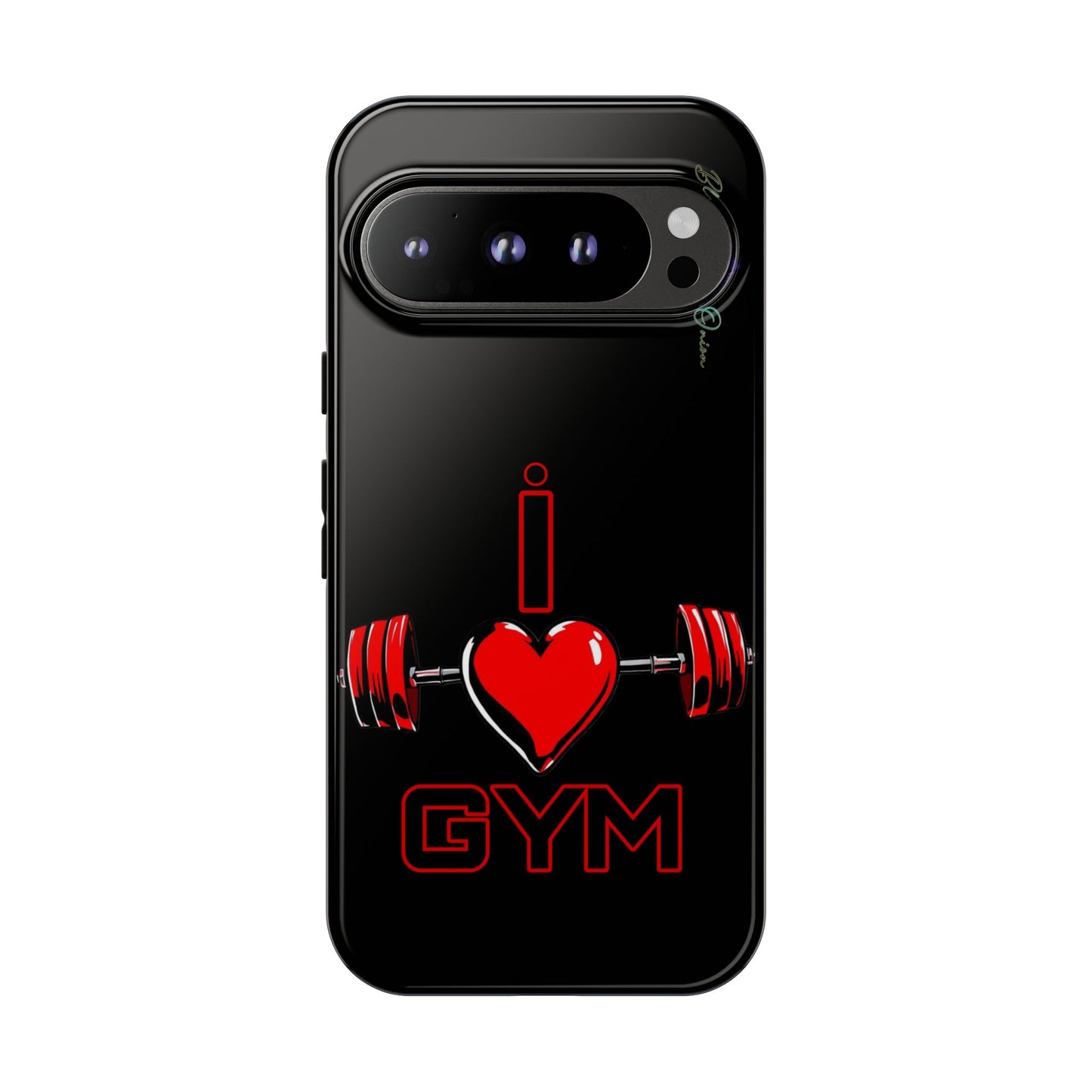 BlackOnion Brand New Phone Case - with Motivational Workout Motif’I Love Gym ‘💪🔥🫵