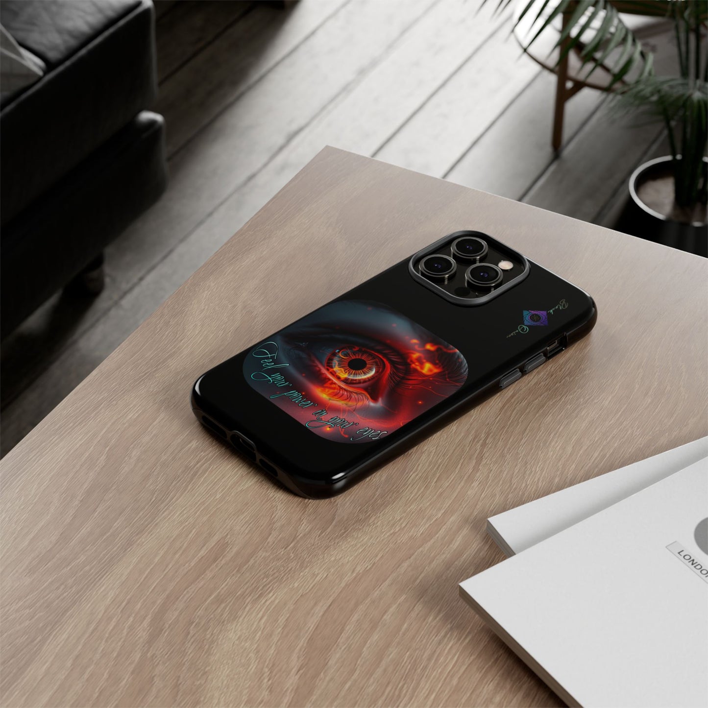 BlackOnion Brand New Phone Case - with Motivational Workout Motif ’Feel your power ‘💪🔥🫵