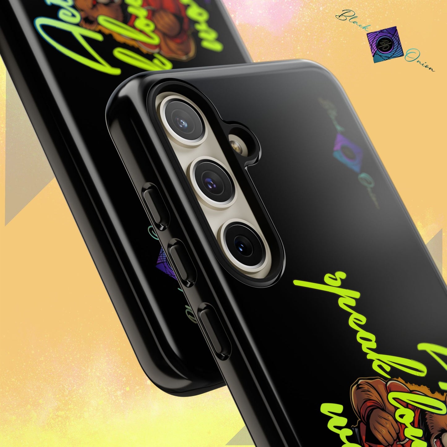 BlackOnion Brand New Phone Case - with Motivational Workout Motif ‘Actions speak lauder ‘💪🔥🫵