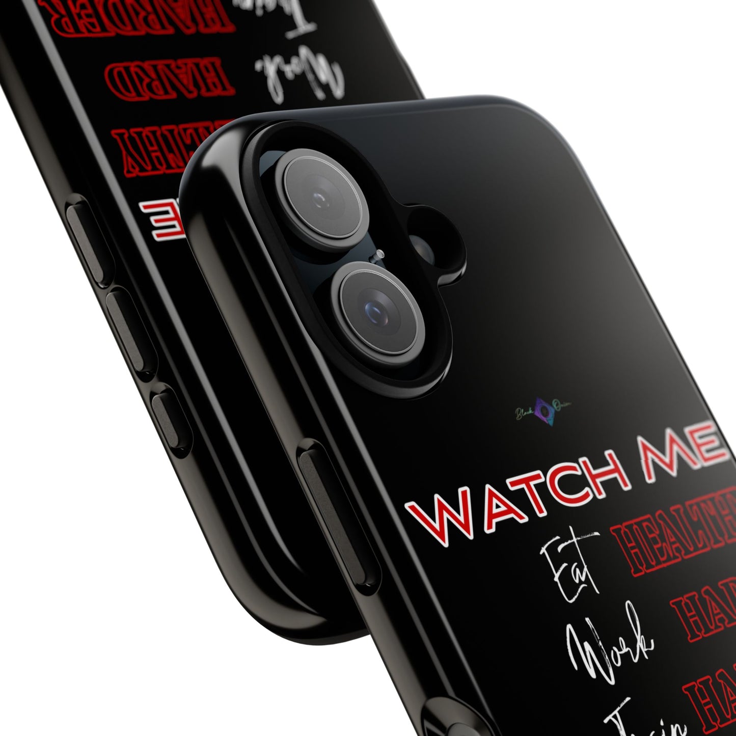 BlackOnion Phone Case -with Motivational Motif 'Watch Me' 💪🔥🫵