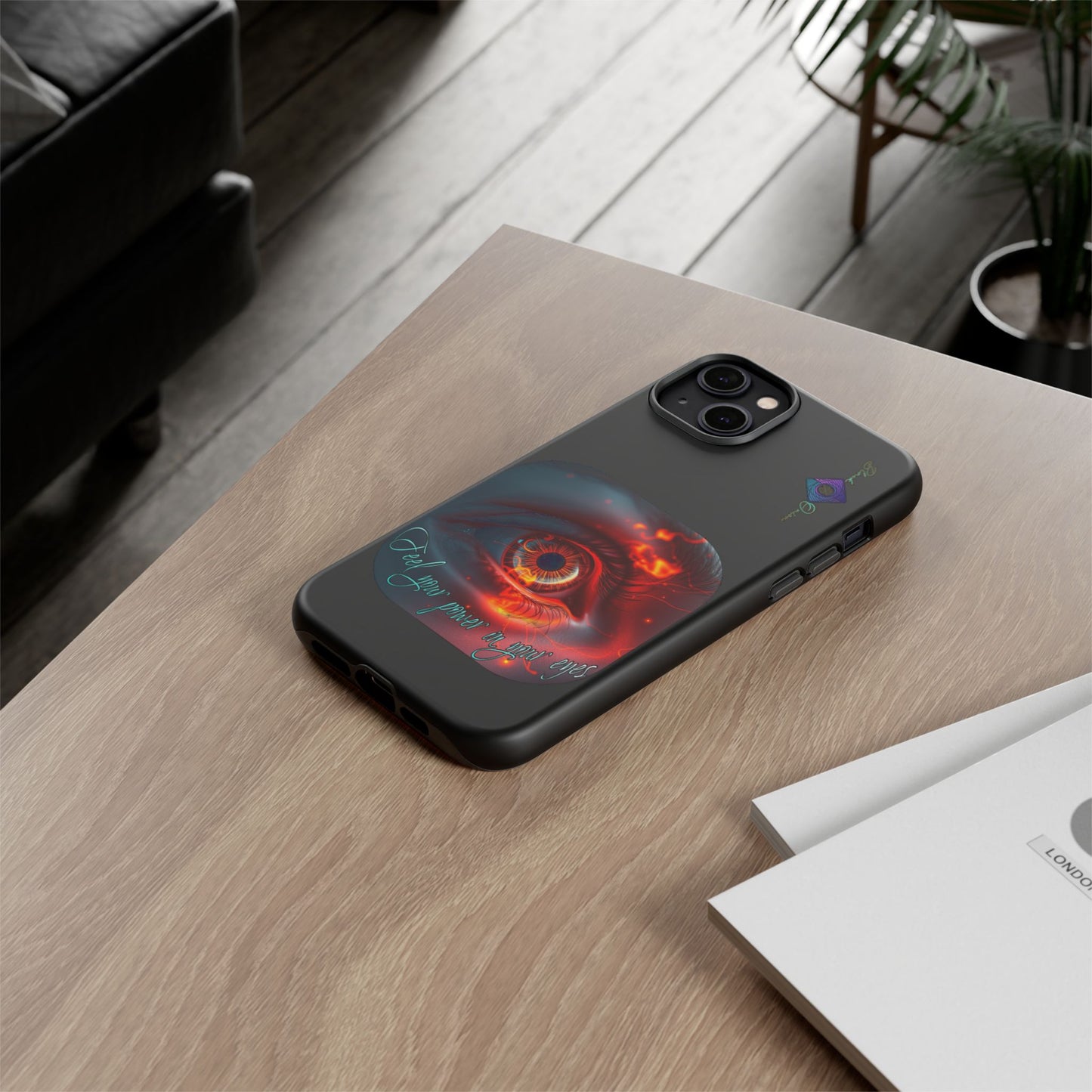 BlackOnion Brand New Phone Case - with Motivational Workout Motif ’Feel your power ‘💪🔥🫵