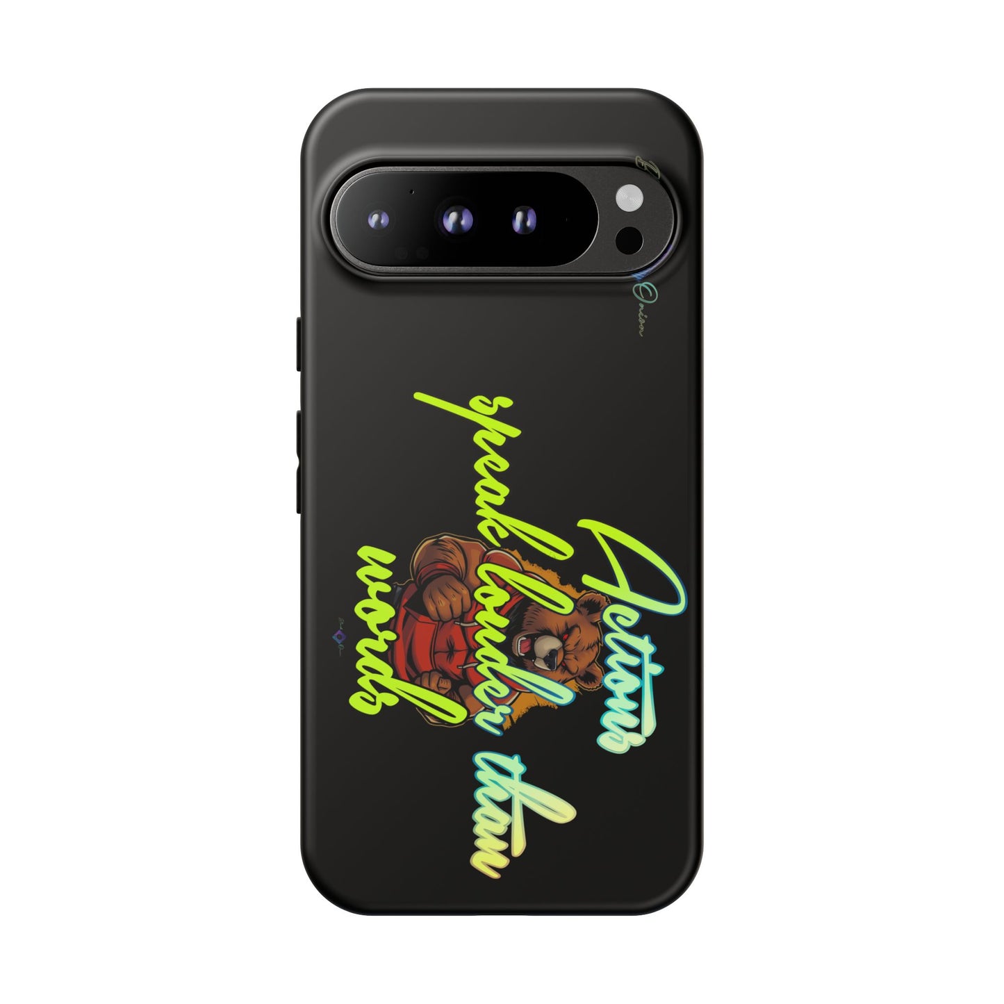 BlackOnion Brand New Phone Case - with Motivational Workout Motif ‘Actions speak lauder ‘💪🔥🫵