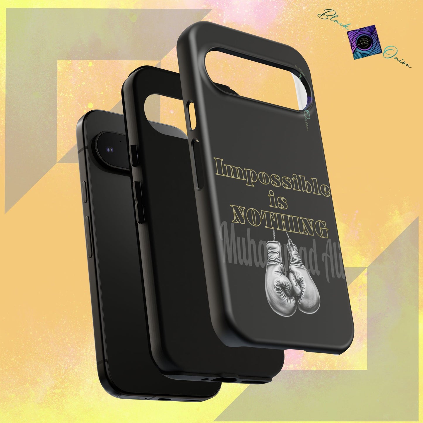 BlackOnion Brand New Phone Case - with Motivational Workout Motif ’Impossible ‘💪🔥🫵