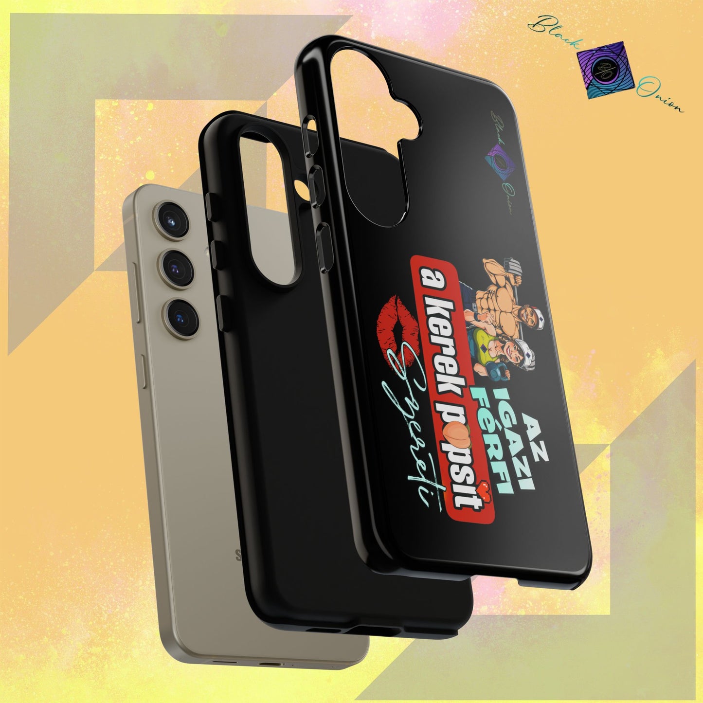 BlackOnion Brand New Phone Case - with Motivational Workout Motif ‘Az igazi férfi ‘💪🔥🫵