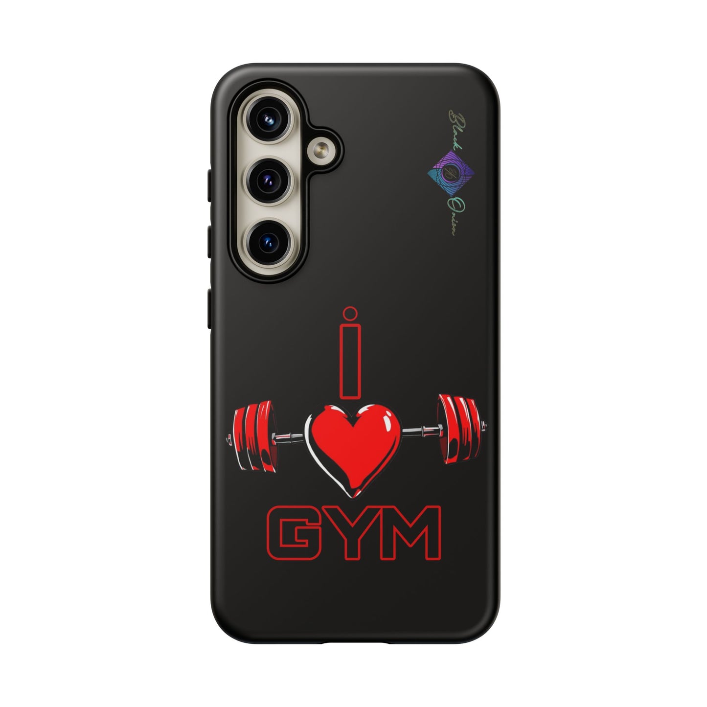 BlackOnion Brand New Phone Case - with Motivational Workout Motif’I Love Gym ‘💪🔥🫵