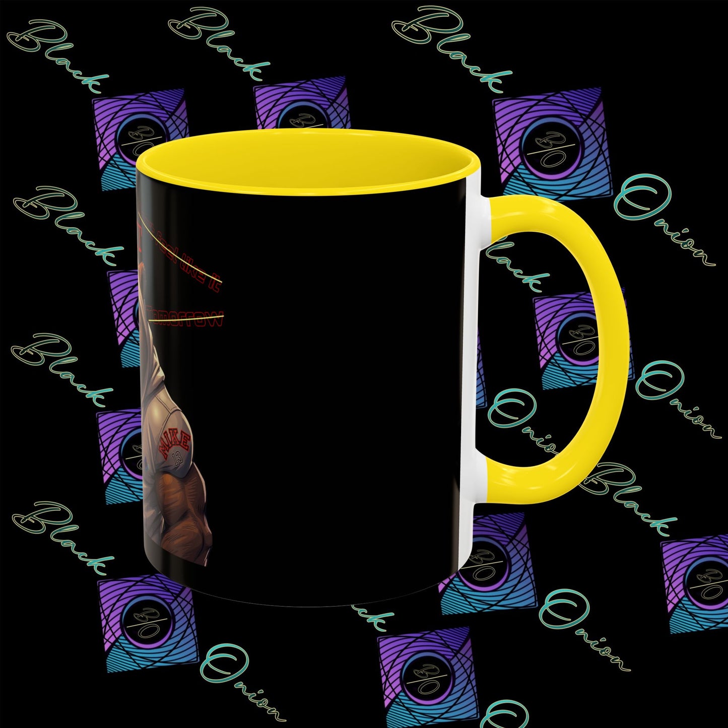 BlackOnion Coffee Mug - 11oz with Workout Motif ‘Mike 13’🔥💪🫵