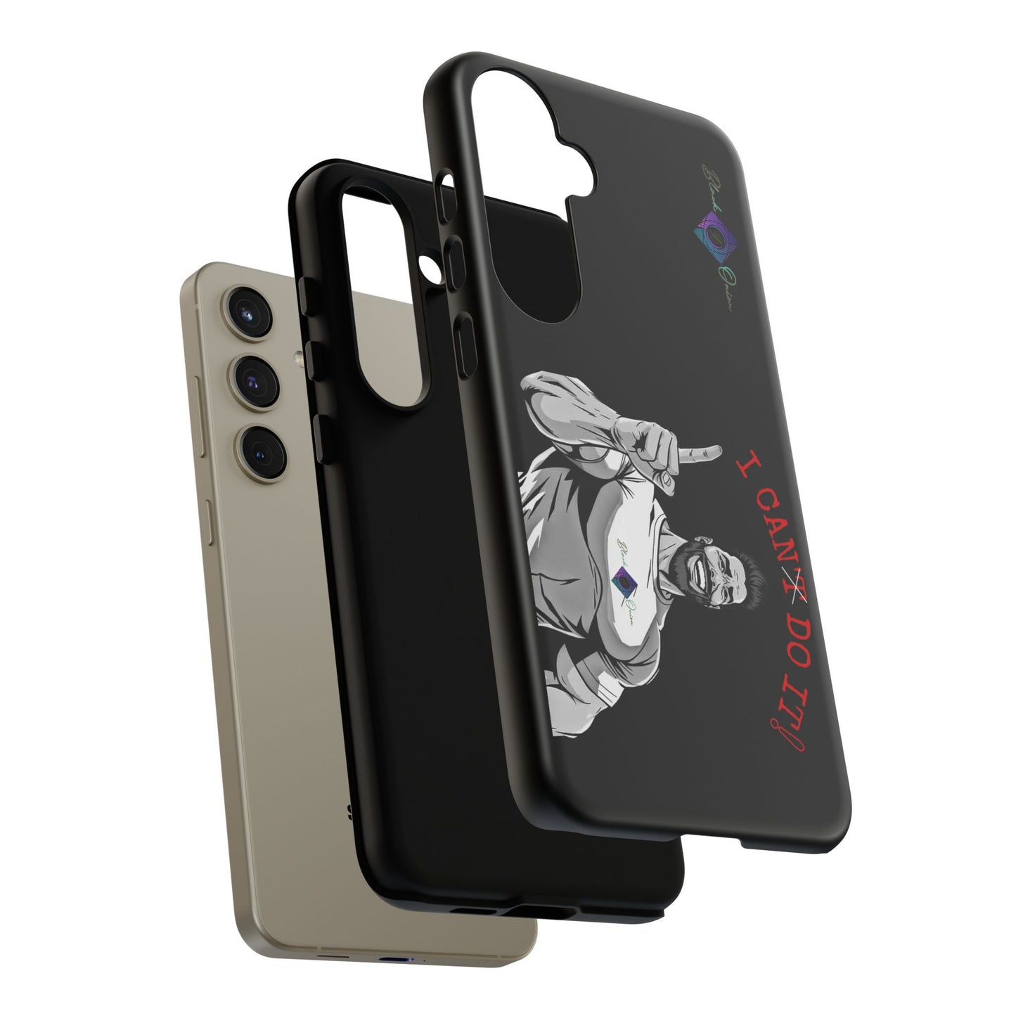 BlackOnion Brand New Phone Case - with Motivational Workout Motif’I Can Do It ‘💪🔥🫵