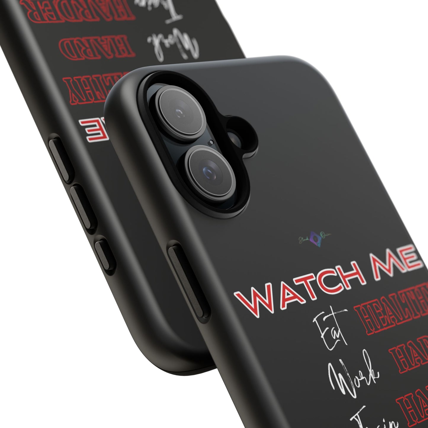 BlackOnion Phone Case -with Motivational Motif 'Watch Me' 💪🔥🫵