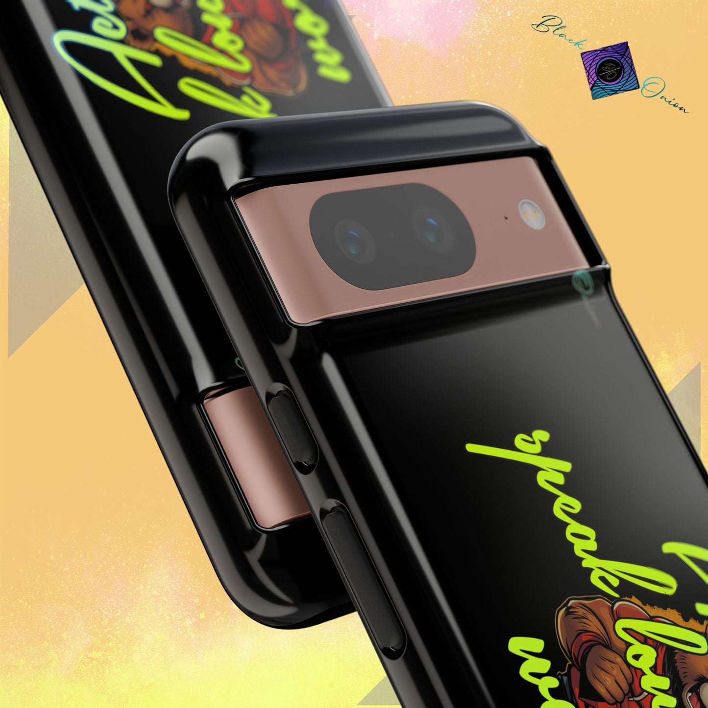 BlackOnion Brand New Phone Case - with Motivational Workout Motif ‘Actions speak lauder ‘💪🔥🫵