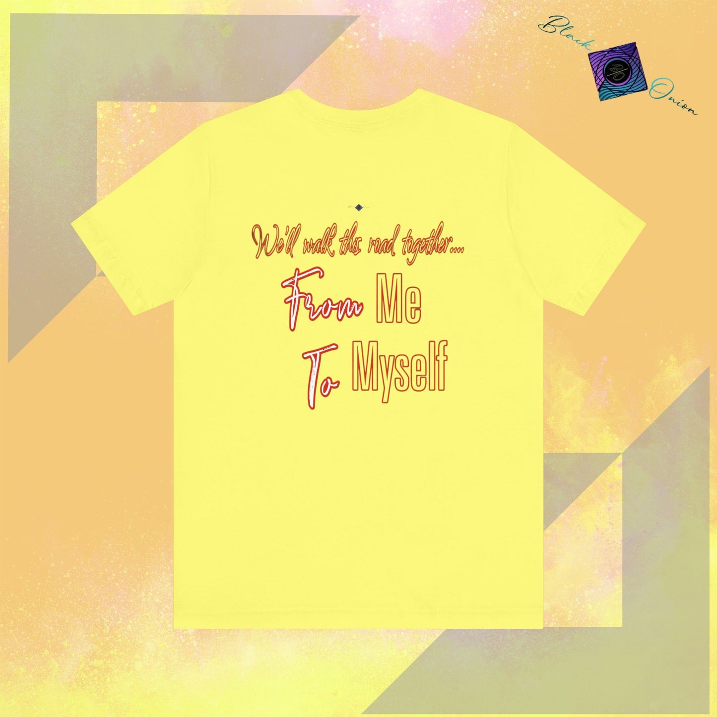 BlackOnion T-Shirt with Workout Motif V4โ From Me ,To Myself'๐ฅ๐ช๐ซต
