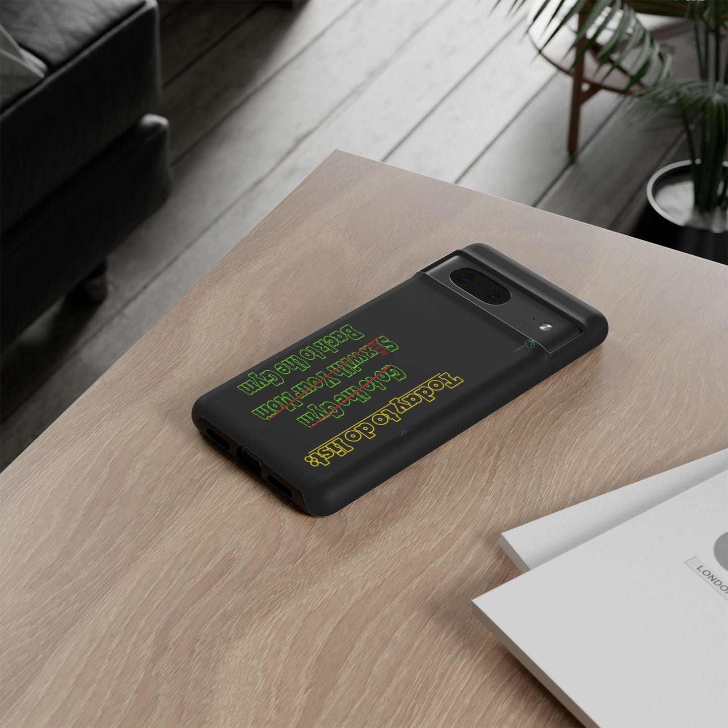 BlackOnion Brand New Phone Case - with Motivational Workout Motif’Today To Do List V2 ‘💪🔥🫵