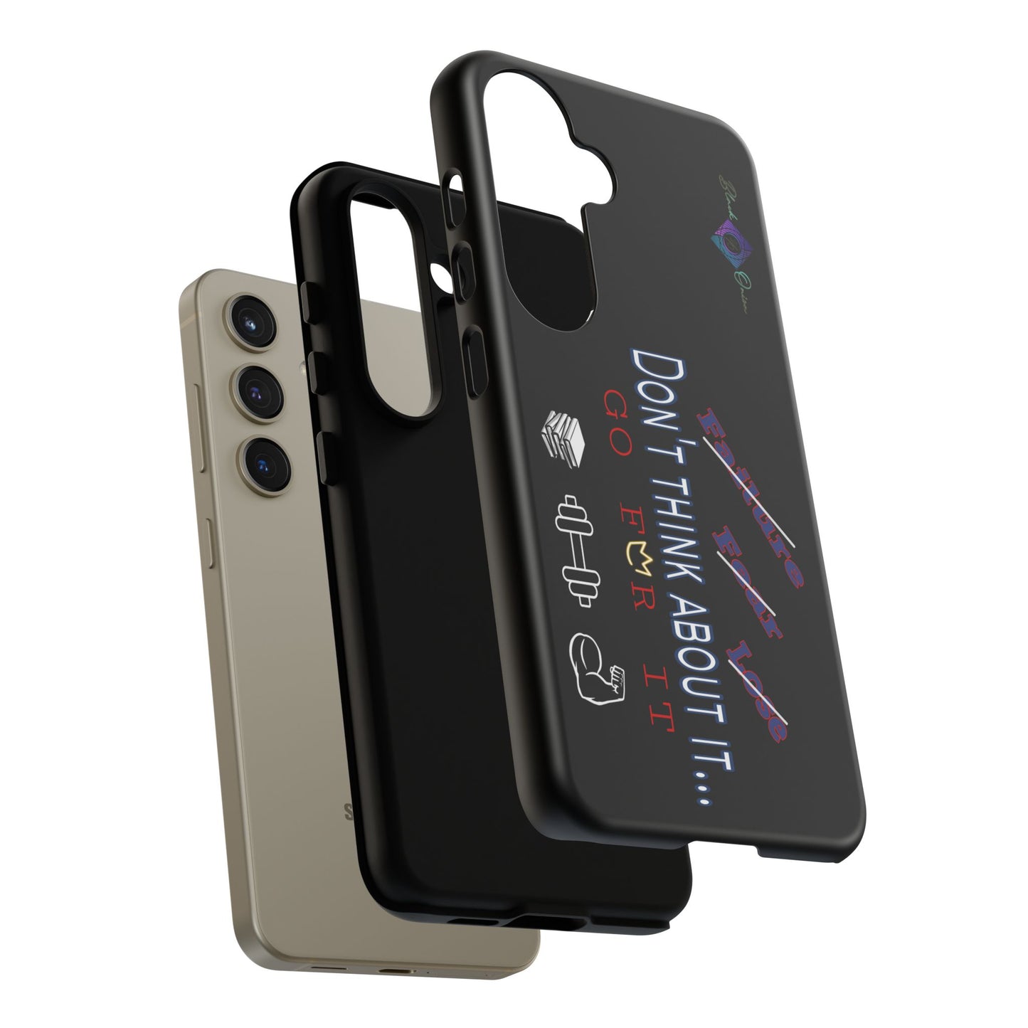 BlackOnion Brand New Phone Case - with Motivational Workout Motif’Don’t think ‘💪🔥🫵