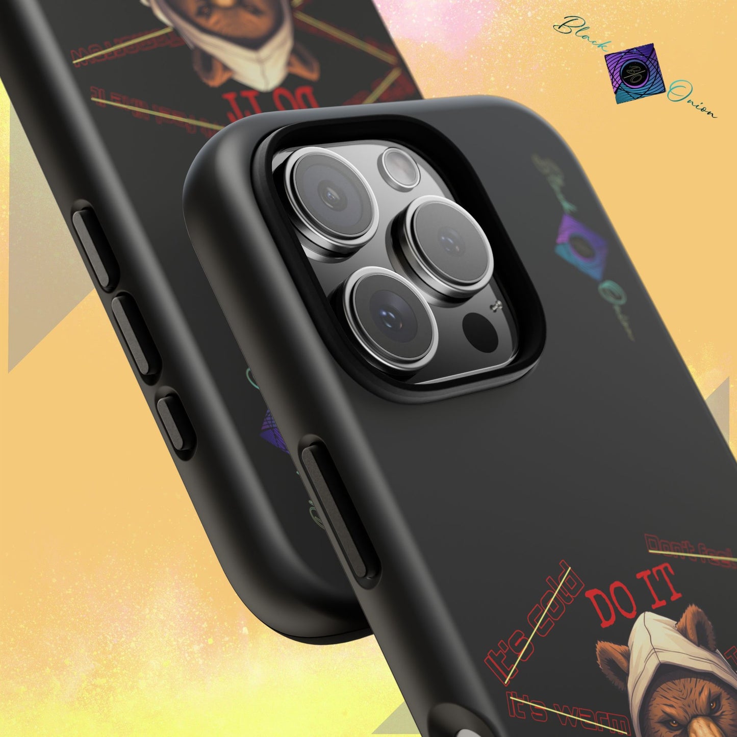 BlackOnion Brand New Phone Case - with Motivational Workout Motif’Do it ‘💪🔥🫵
