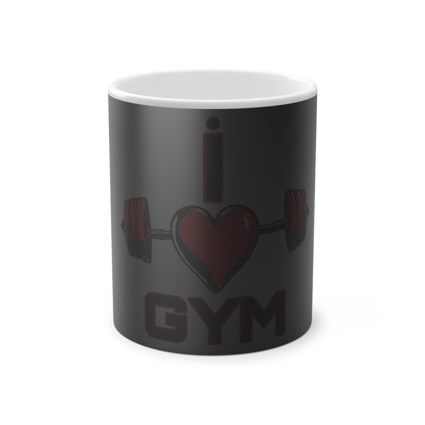 BlackOnion Color Changing Mug with Workout Motif ‘I Love Gym’ 💪🔥🫵