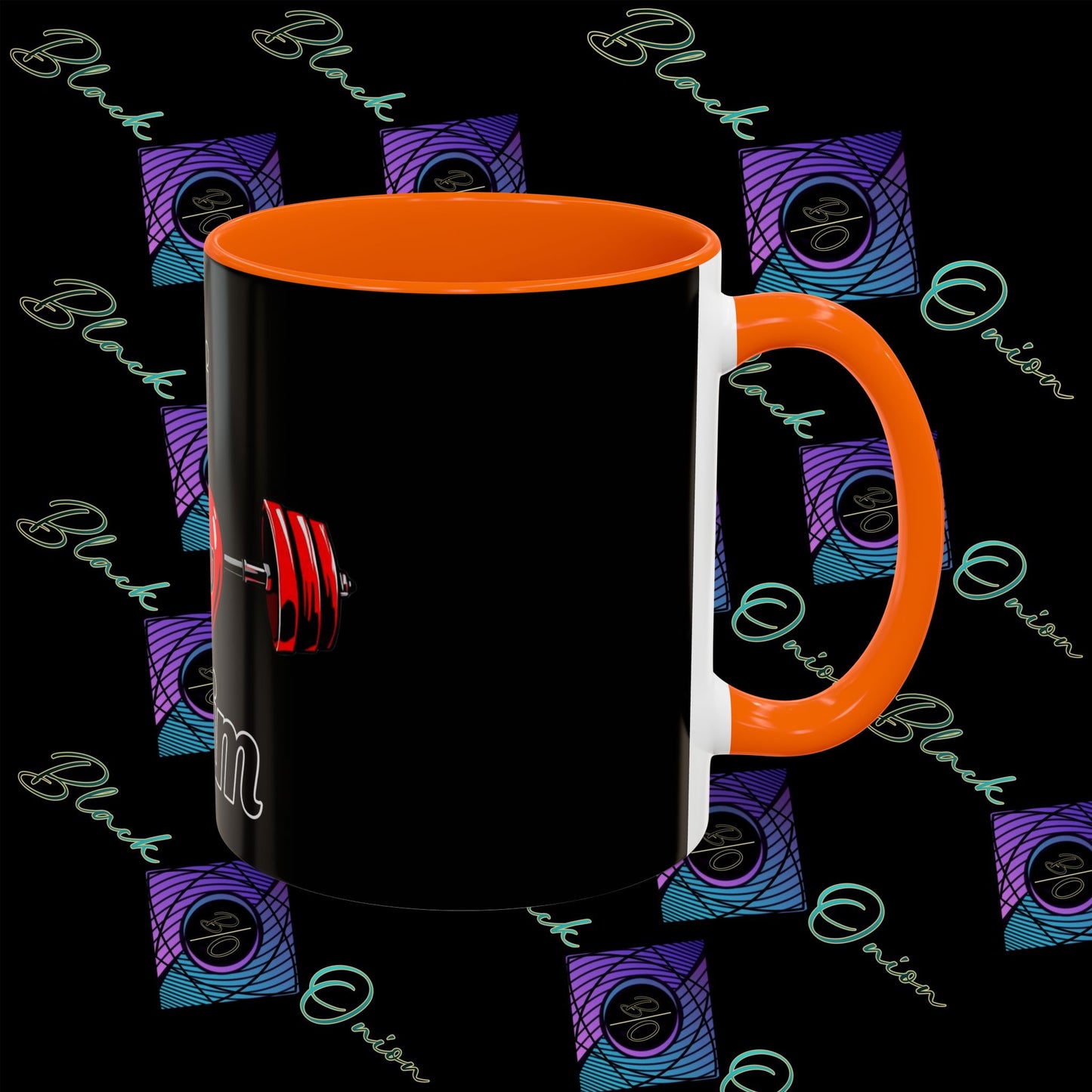 BlackOnion Coffee Mug Serial 2 with Workout Motif ‘ÁjjLávDzsim ’🫵🔥💪
