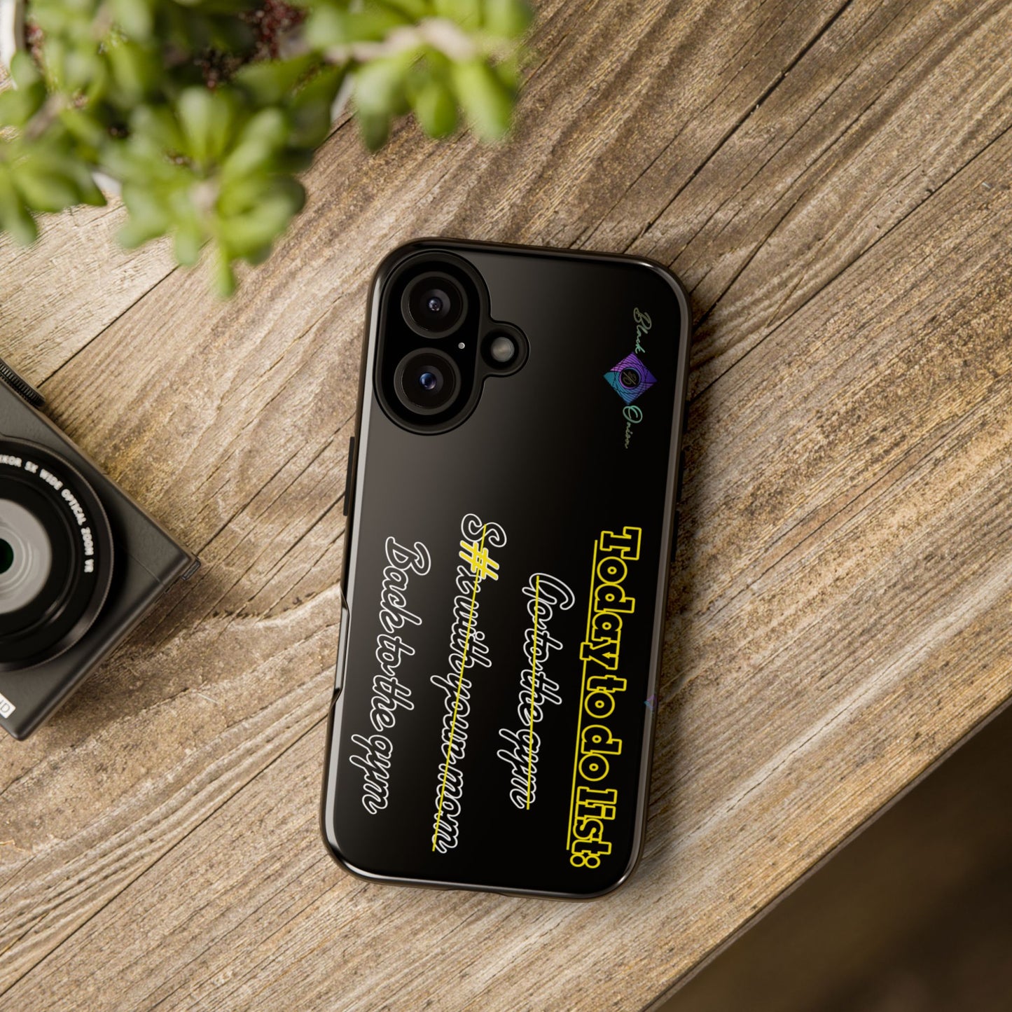 BlackOnion Brand New Phone Case - with Motivational Workout Motif’Today to do list ‘💪🔥🫵