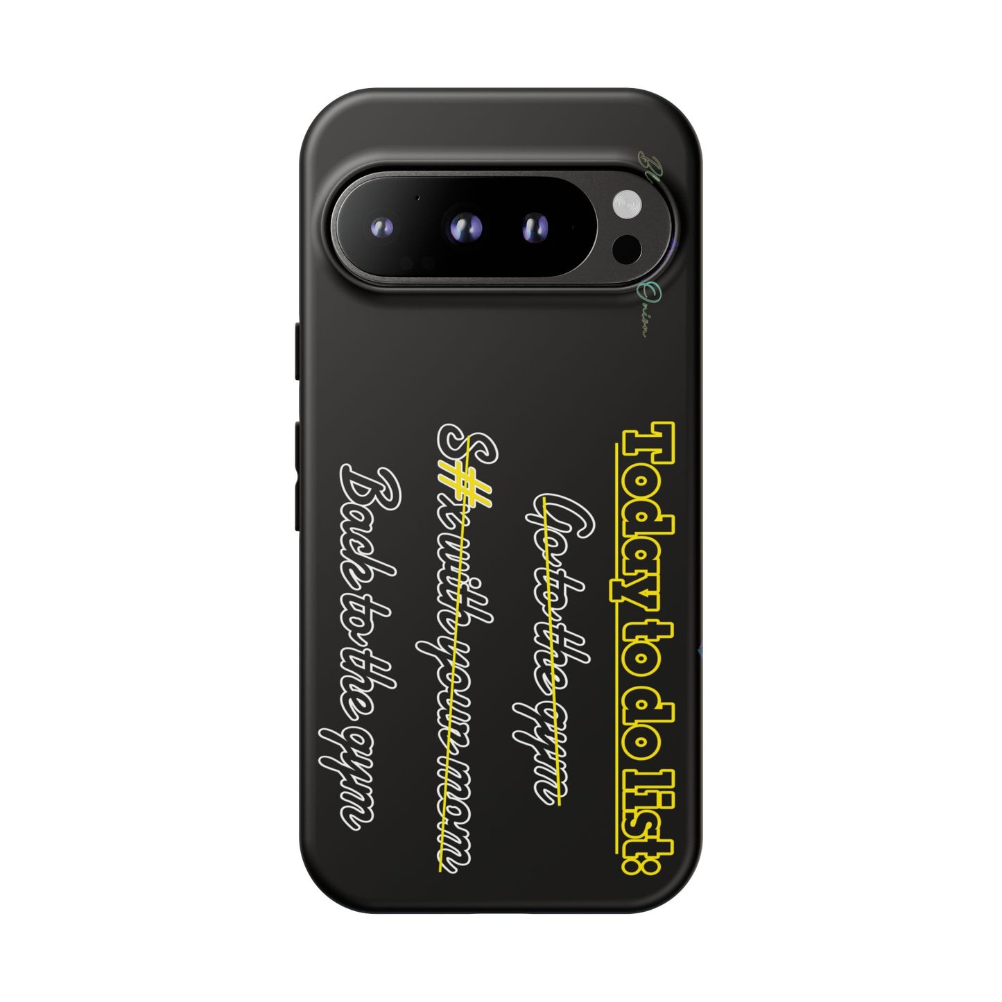 BlackOnion Brand New Phone Case - with Motivational Workout Motif’Today to do list ‘💪🔥🫵