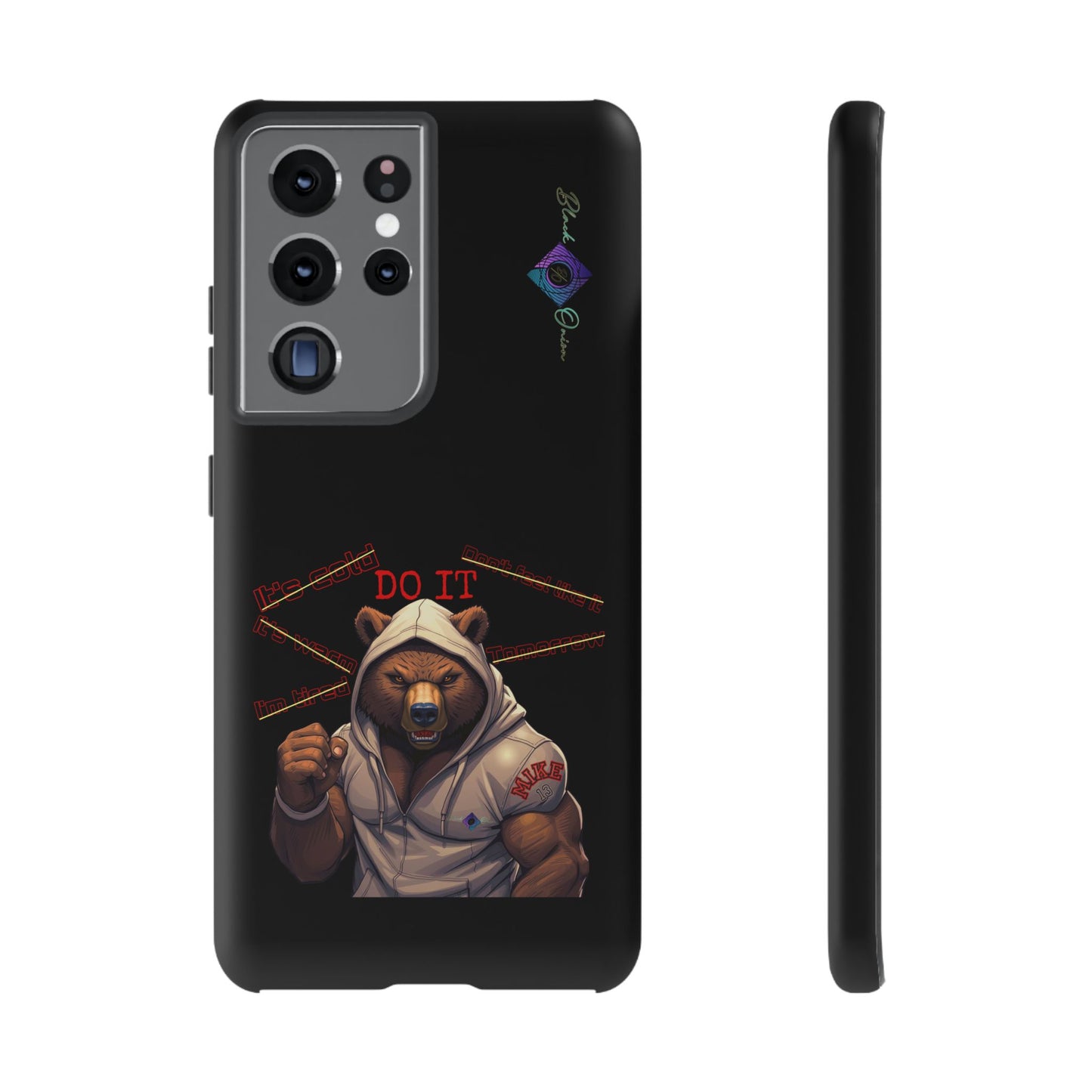 BlackOnion Brand New Phone Case - with Motivational Workout Motif’Do it ‘💪🔥🫵
