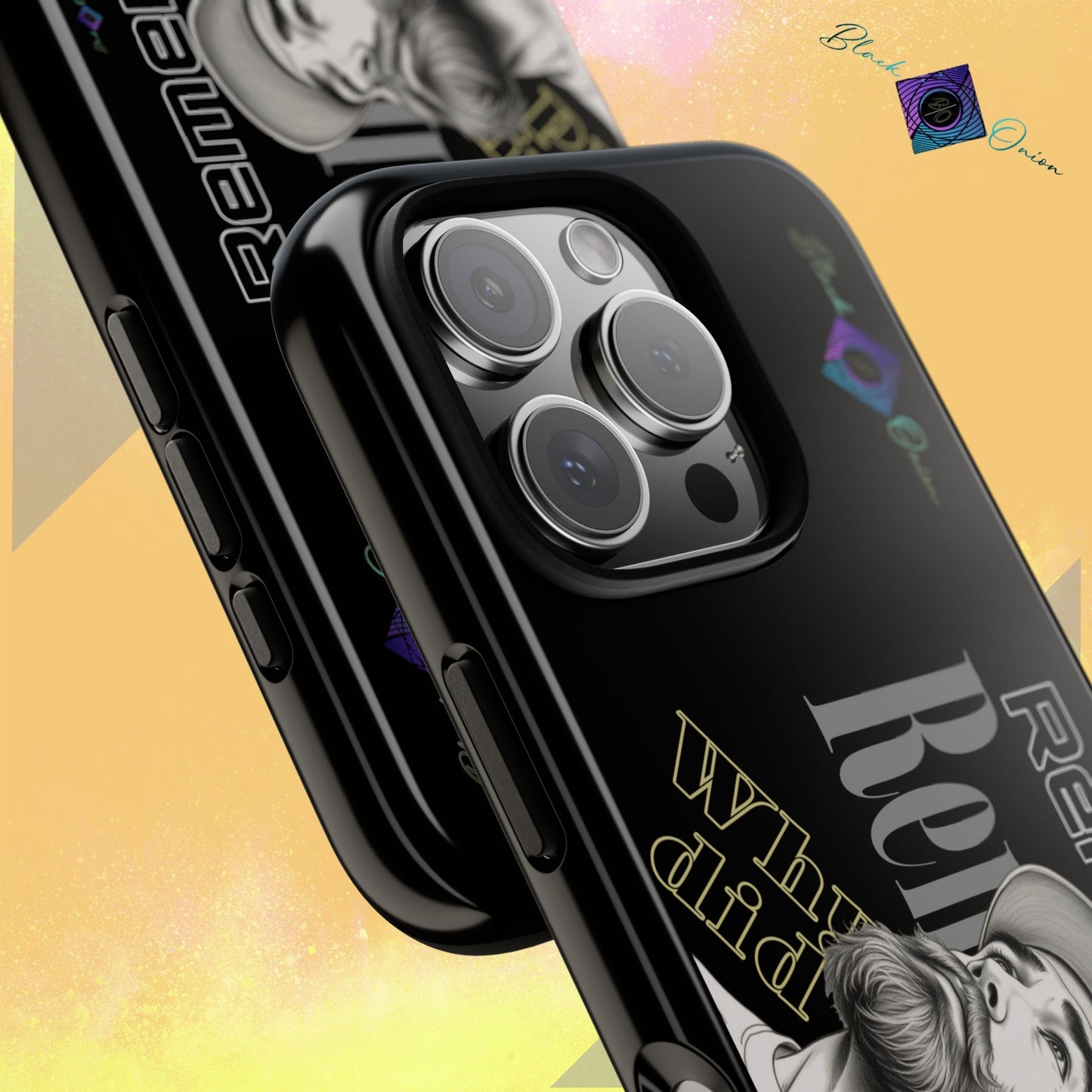 BlackOnion Brand New Phone Case - with Motivational Workout Motif’Remember ‘💪🔥🫵
