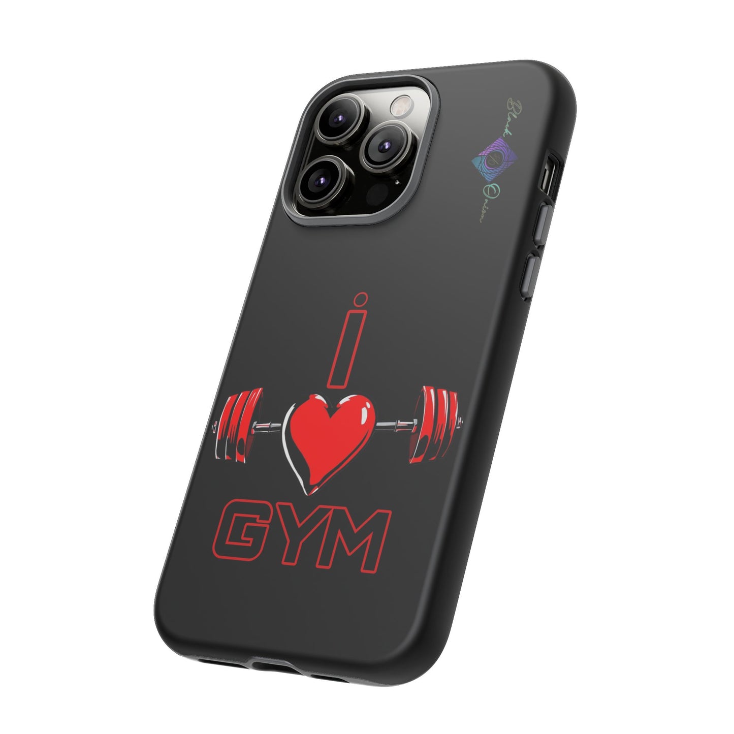 BlackOnion Brand New Phone Case - with Motivational Workout Motif’I Love Gym ‘💪🔥🫵
