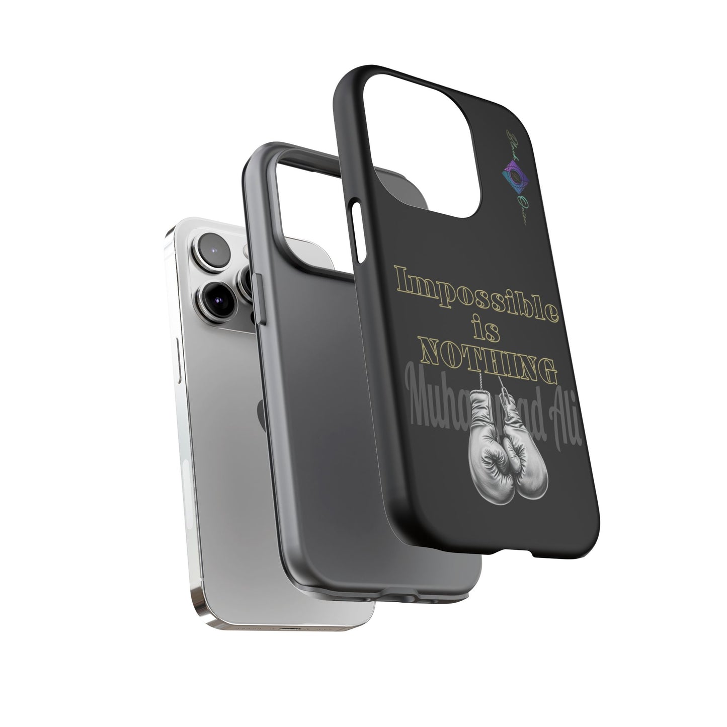 BlackOnion Brand New Phone Case - with Motivational Workout Motif ’Impossible ‘💪🔥🫵