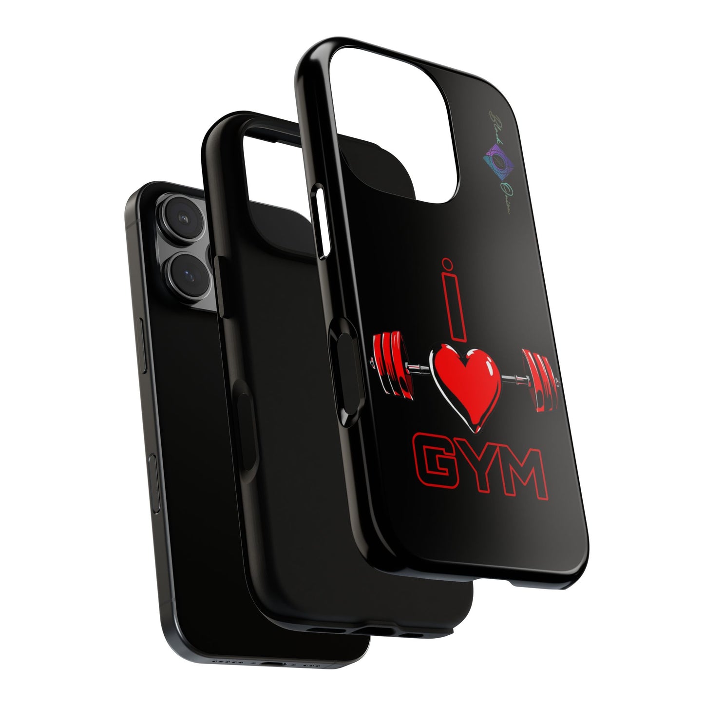 BlackOnion Brand New Phone Case - with Motivational Workout Motif’I Love Gym ‘💪🔥🫵