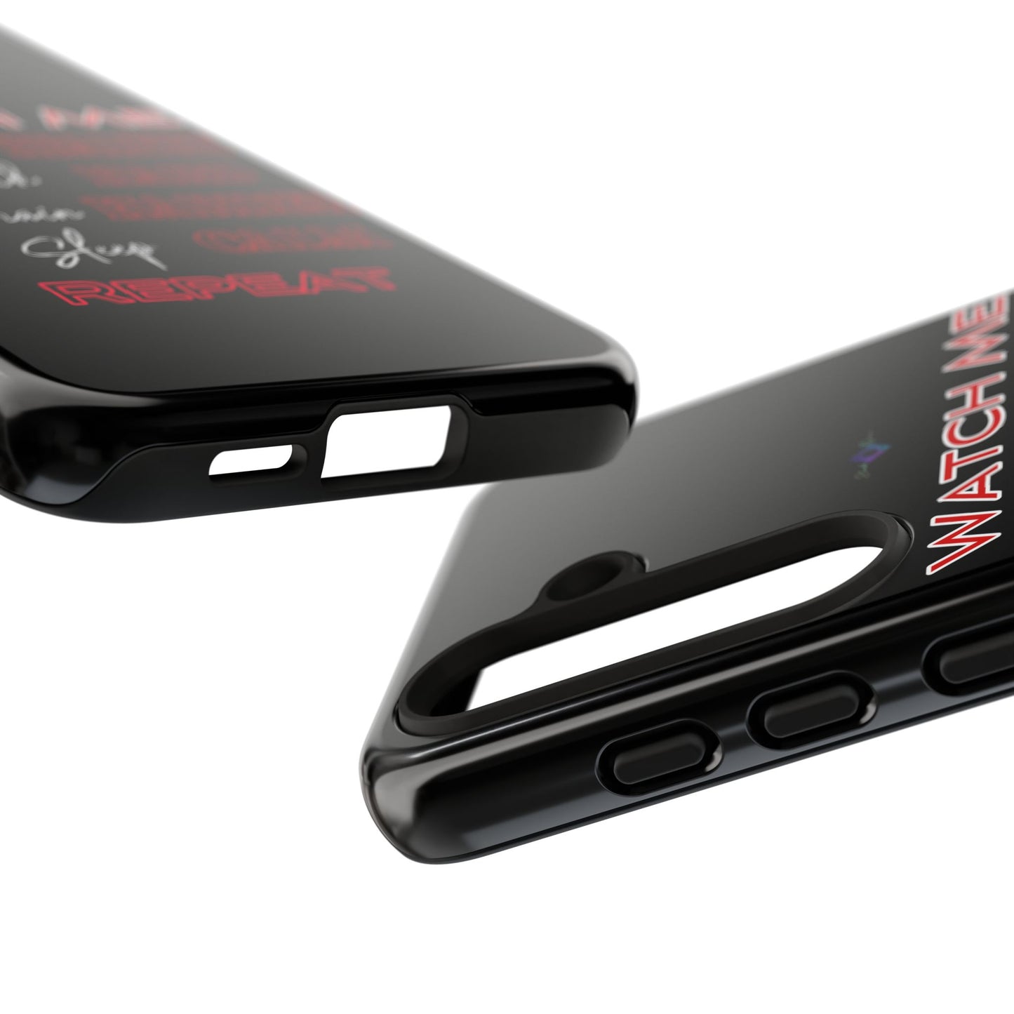 BlackOnion Phone Case -with Motivational Motif 'Watch Me' 💪🔥🫵