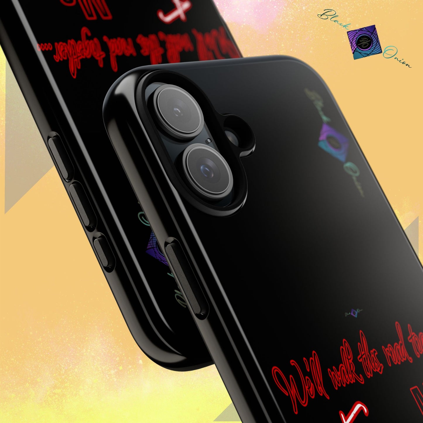 BlackOnion Brand New Phone Case - with Motivational Workout Motif’We’ll walk ‘💪🔥🫵