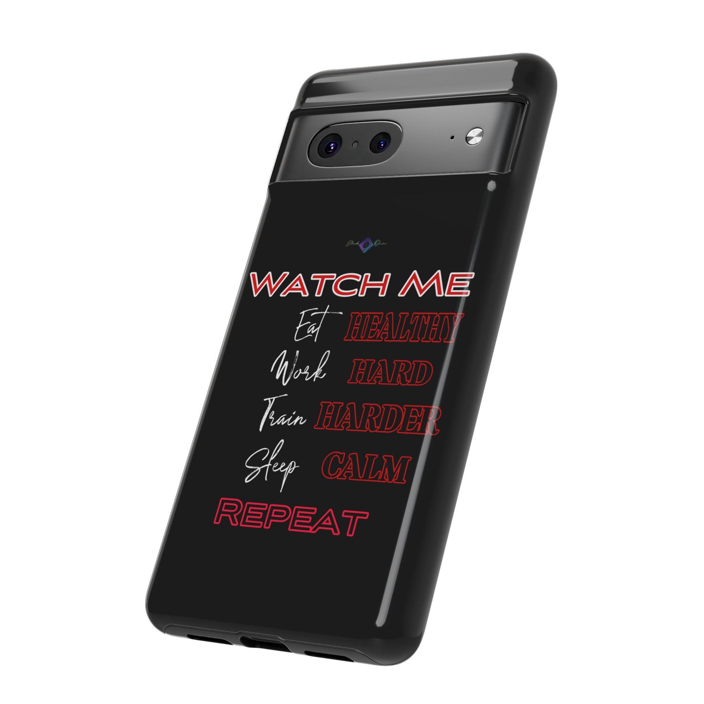 BlackOnion Phone Case -with Motivational Motif 'Watch Me' 💪🔥🫵
