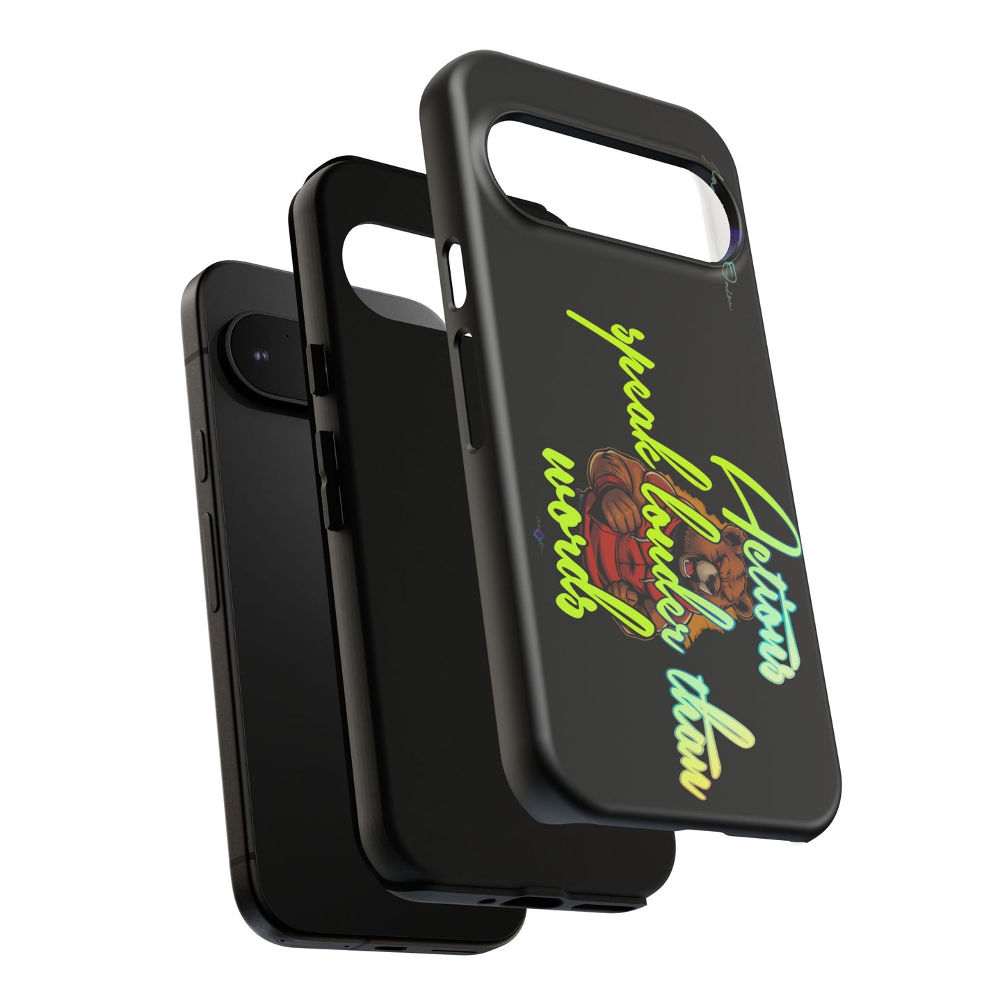 BlackOnion Brand New Phone Case - with Motivational Workout Motif ‘Actions speak lauder ‘💪🔥🫵