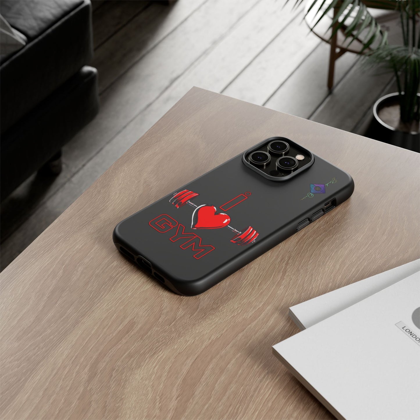 BlackOnion Brand New Phone Case - with Motivational Workout Motif’I Love Gym ‘💪🔥🫵