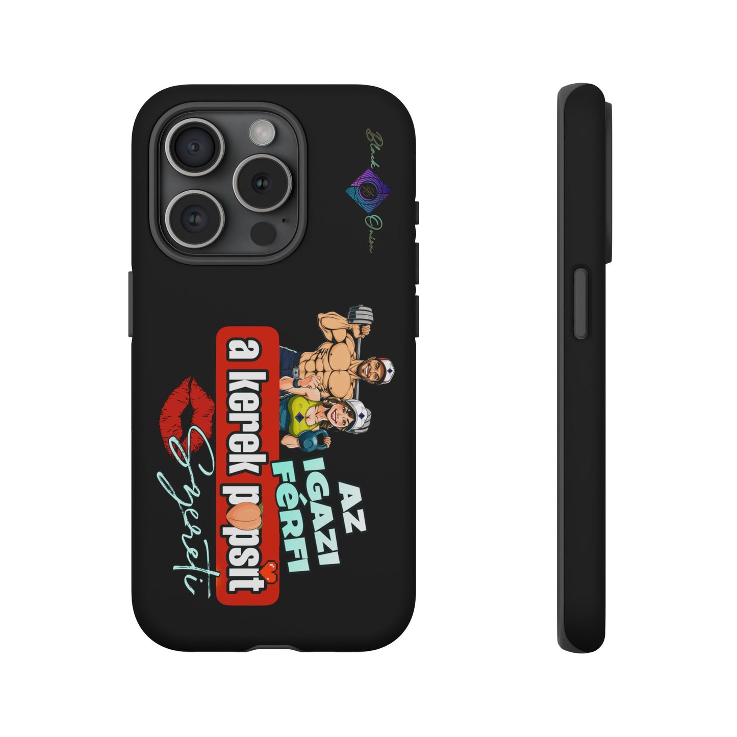 BlackOnion Brand New Phone Case - with Motivational Workout Motif ‘Az igazi férfi ‘💪🔥🫵