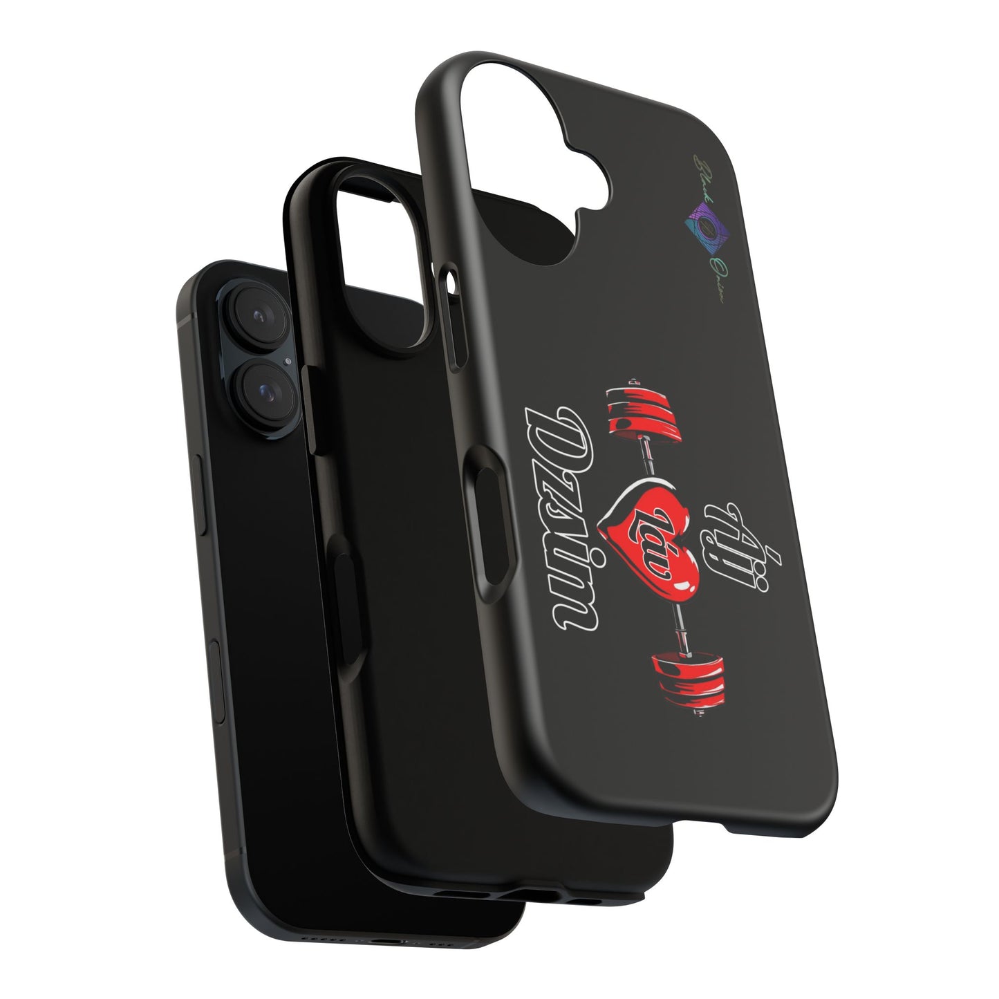BlackOnion Brand New Phone Case - with Motivational Workout Motif’Ájj Láv Dzsim ‘💪🔥🫵