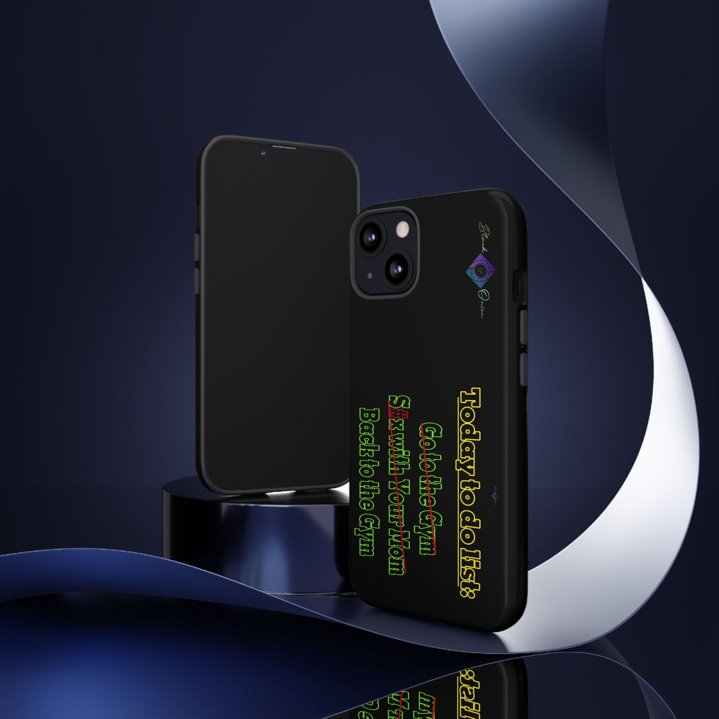 BlackOnion Brand New Phone Case - with Motivational Workout Motif’Today To Do List V2 ‘💪🔥🫵
