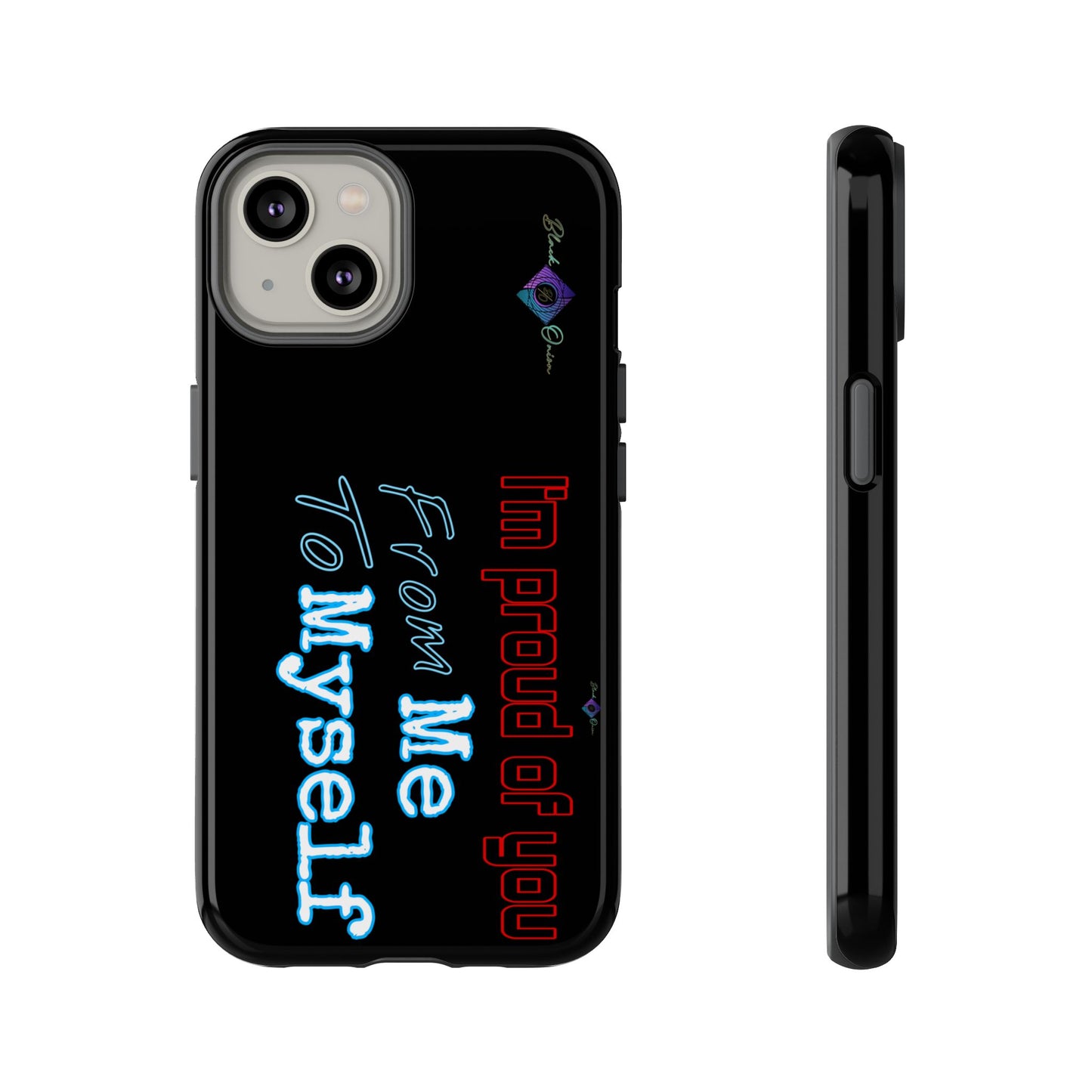 BlackOnion Brand New Phone Case - with Motivational Workout Motif’I’m proud of you ‘💪🔥🫵