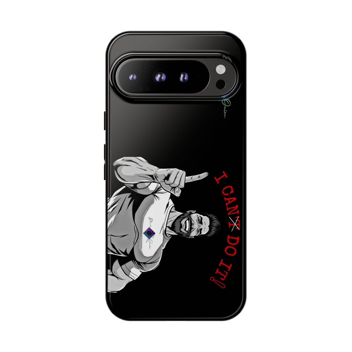 BlackOnion Brand New Phone Case - with Motivational Workout Motif’I Can Do It ‘💪🔥🫵