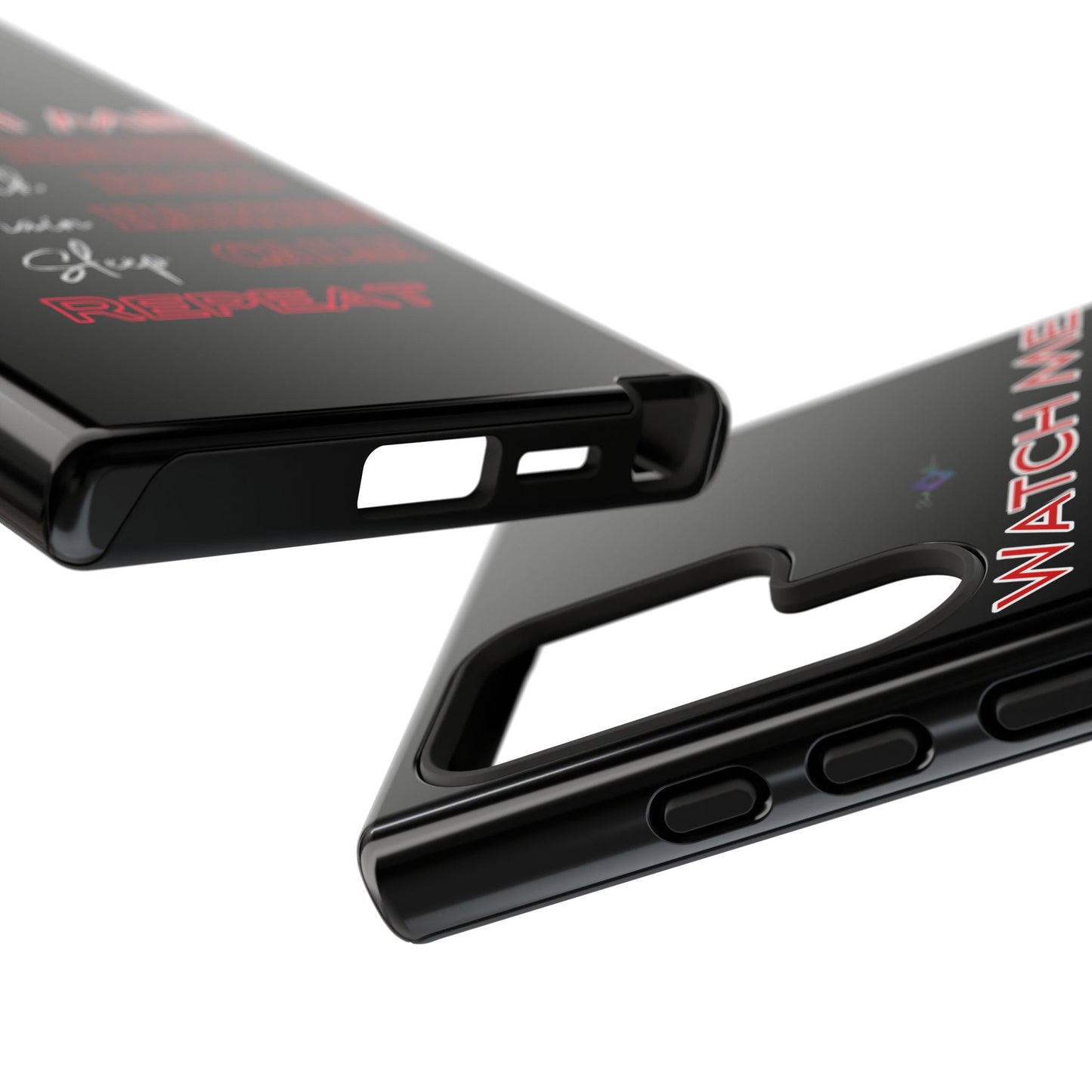 BlackOnion Phone Case -with Motivational Motif 'Watch Me' 💪🔥🫵