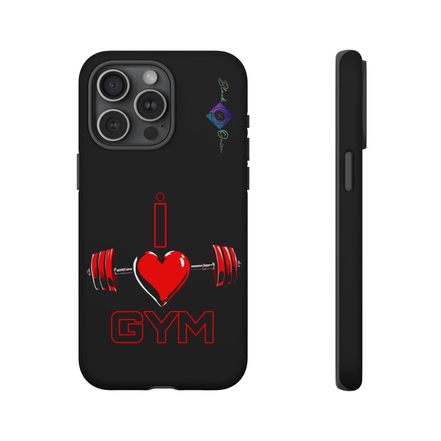 BlackOnion Brand New Phone Case - with Motivational Workout Motif’I Love Gym ‘💪🔥🫵