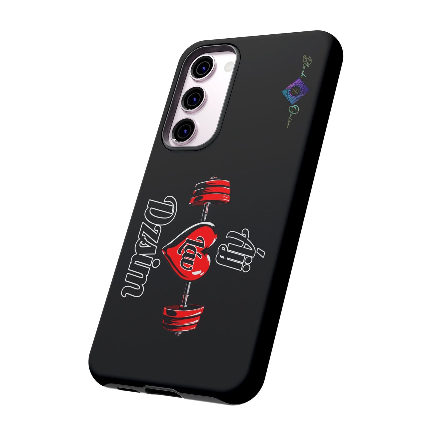 BlackOnion Brand New Phone Case - with Motivational Workout Motif’Ájj Láv Dzsim ‘💪🔥🫵