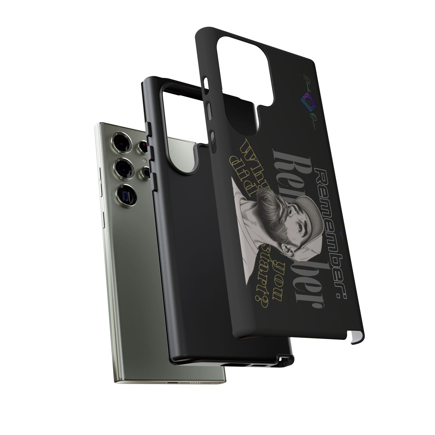 BlackOnion Brand New Phone Case - with Motivational Workout Motif’Remember ‘💪🔥🫵