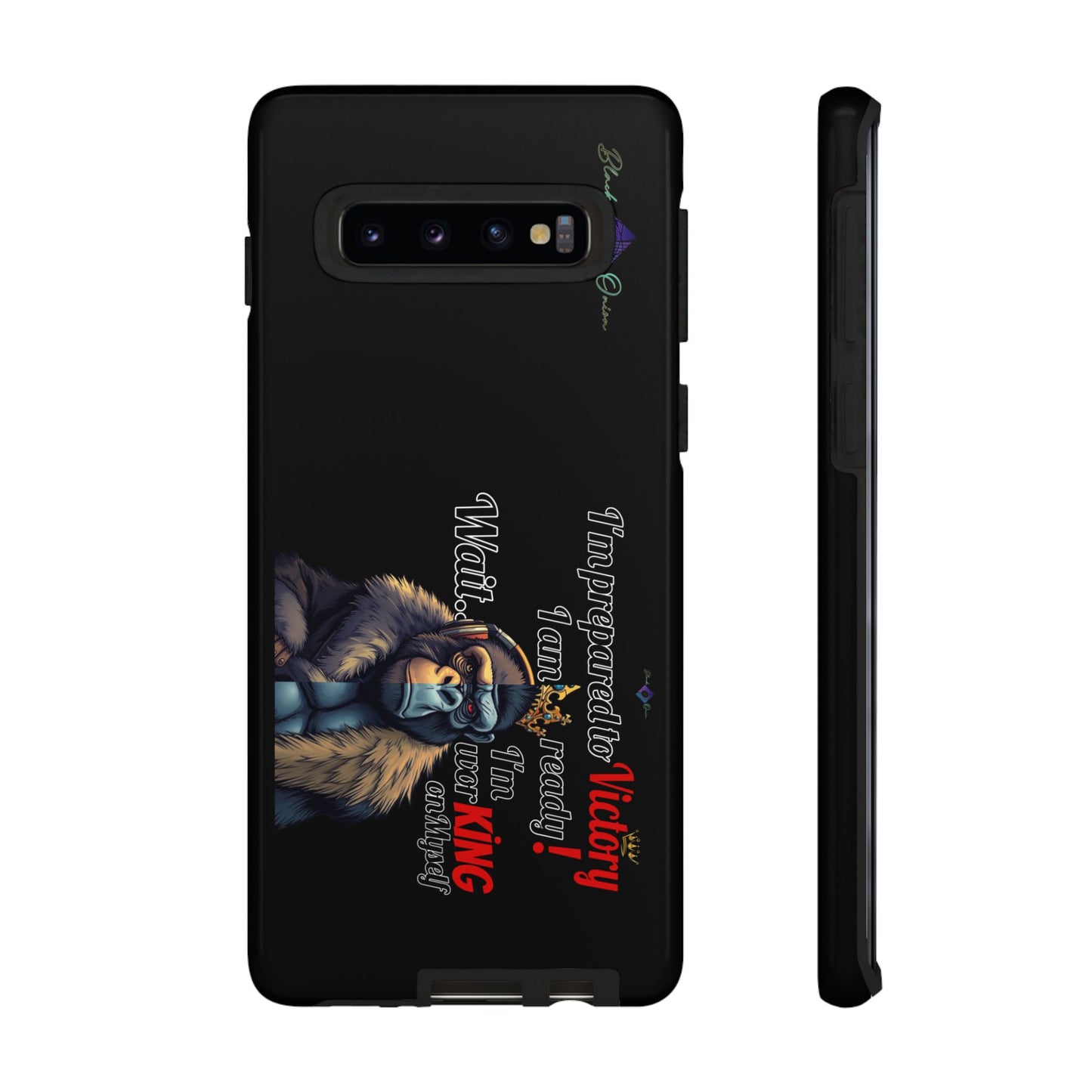 BlackOnion Brand New Phone Case - with Motivational Workout Motif’Victory 👑‘💪🔥🫵