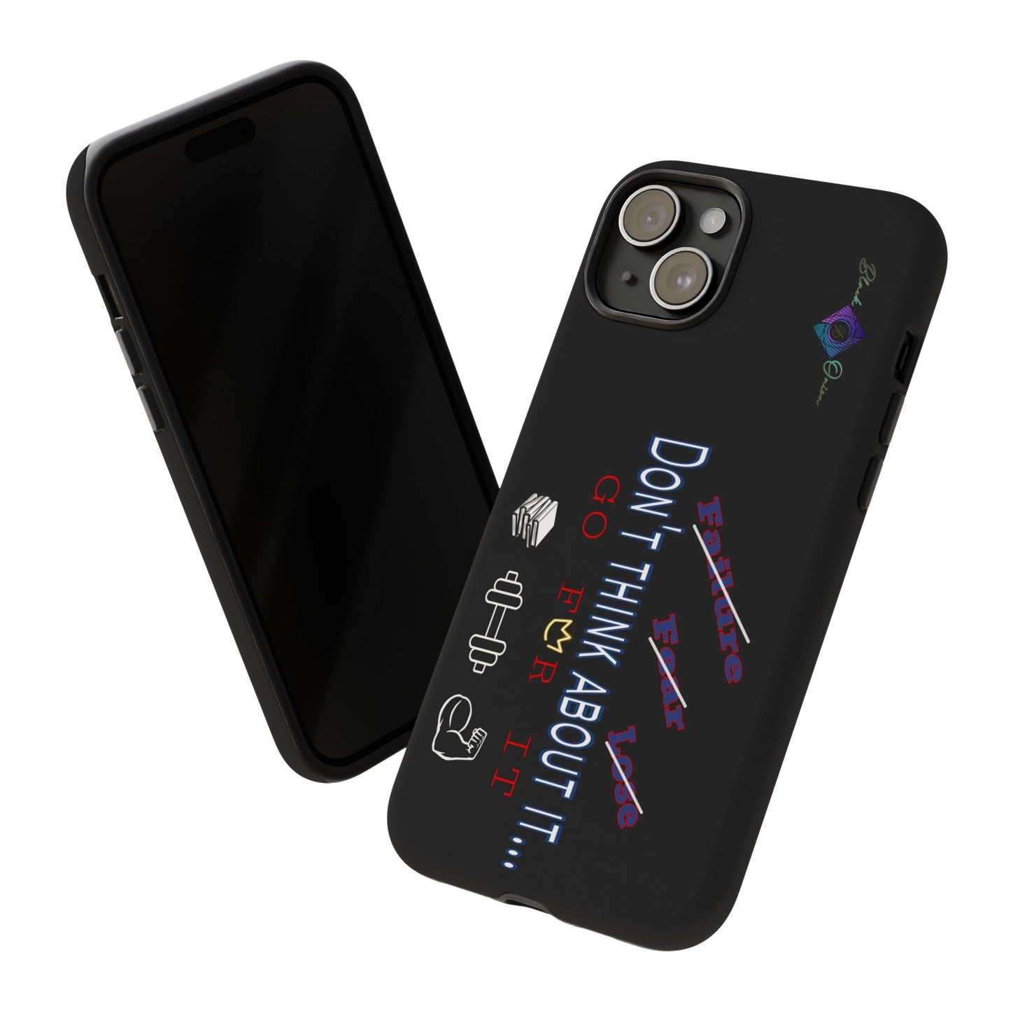 BlackOnion Brand New Phone Case - with Motivational Workout Motif’Don’t think ‘💪🔥🫵