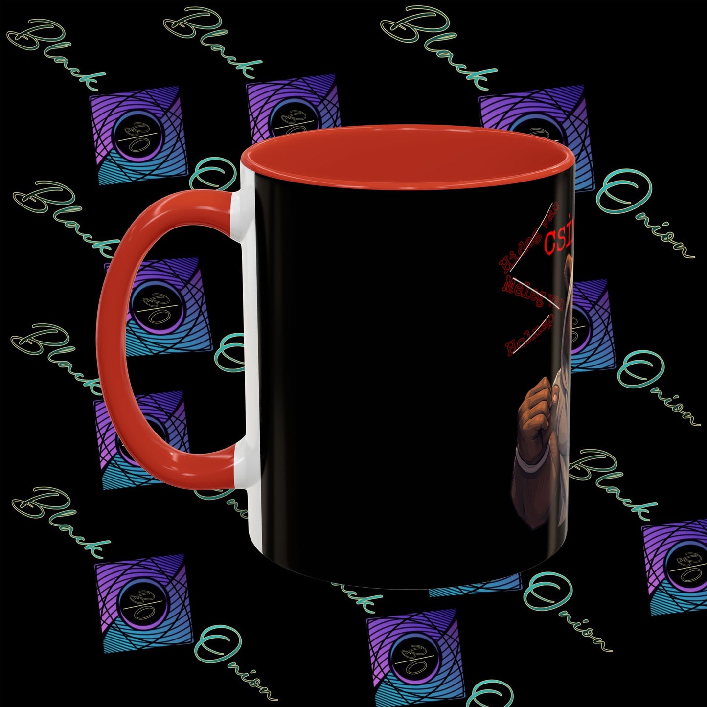 BlackOnion Coffee Mug - 11oz with Workout Motif ‘Mike 13 V2 ’🔥💪🫵