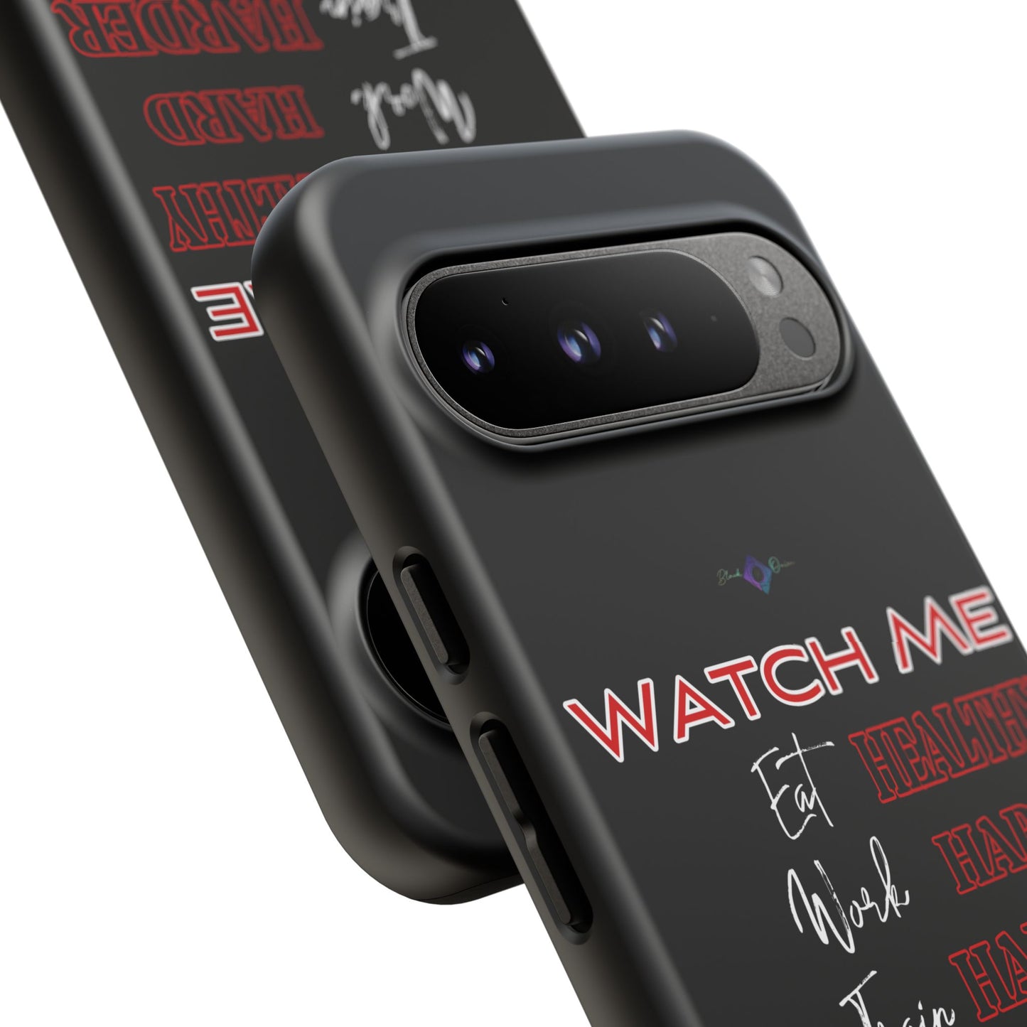 BlackOnion Phone Case -with Motivational Motif 'Watch Me' 💪🔥🫵