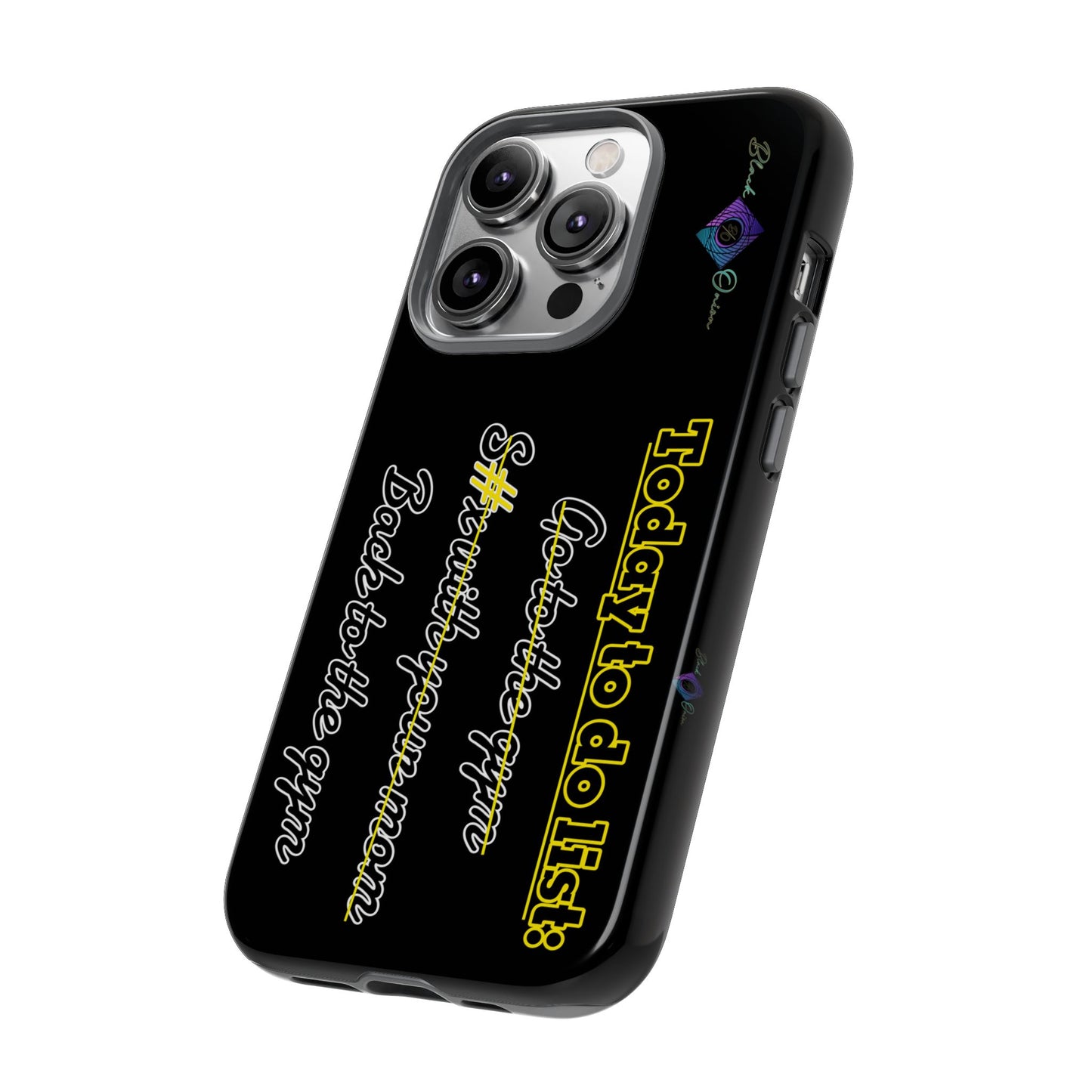 BlackOnion Brand New Phone Case - with Motivational Workout Motif’Today to do list ‘💪🔥🫵